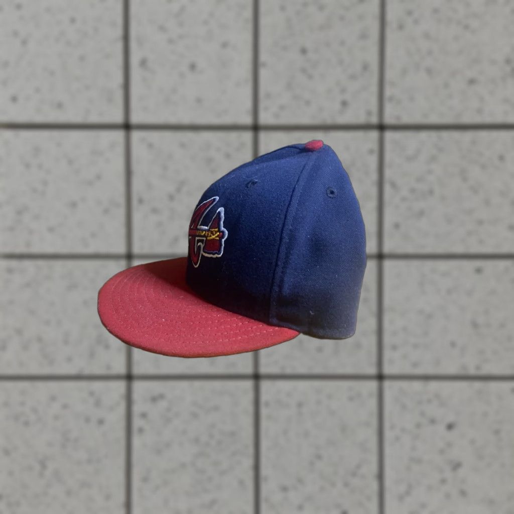 New Era New Era Atlanta Braves 7 3/8 Fitted Hat Colorblock MLB 5950 On Field Cap Patch Multicolor 59FIFTY Baseball Cap Unisex Adults Mens Womens Size ONE SIZE - 1 Thumbnail