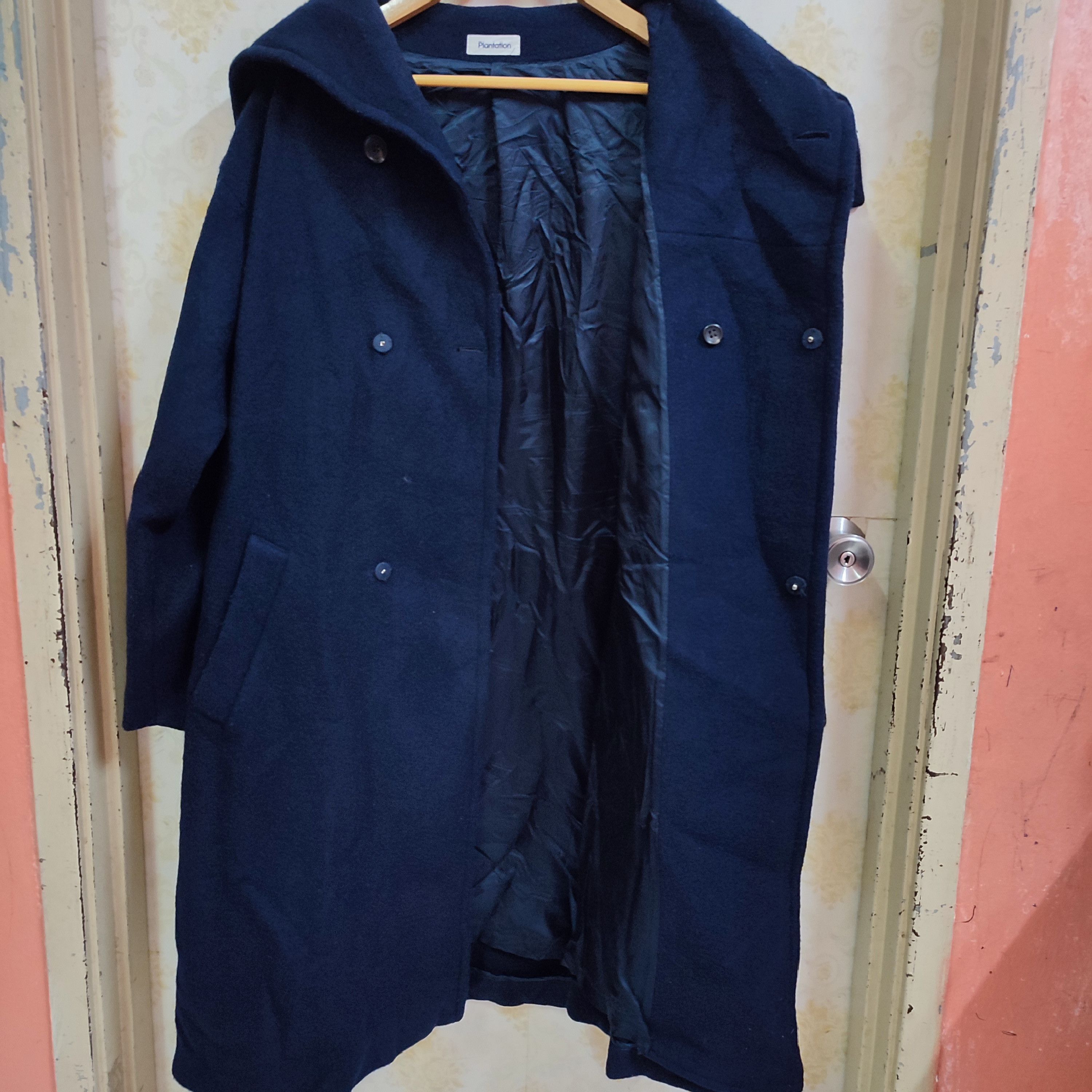 Issey Miyake × Japanese Brand × Vintage VINTAGE PLANTATION ISSEY MIYAKE WOOL LONG COAT Size US M / EU 48-50 / 2 - 5 Thumbnail