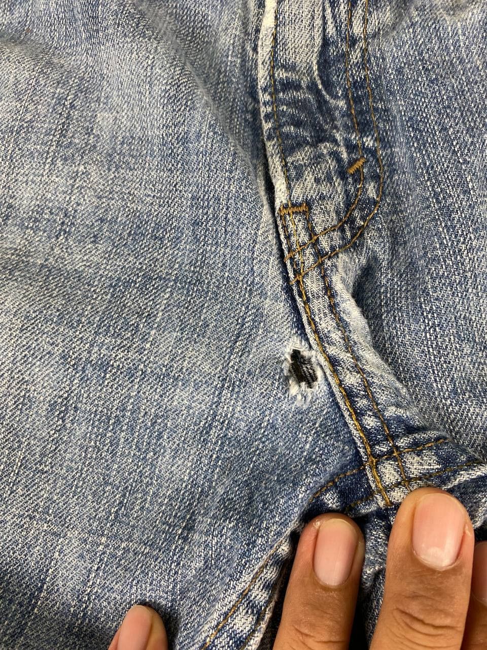 Levi's vintage levis 514 slim straight denim nice design Size US 31 - 8 Thumbnail