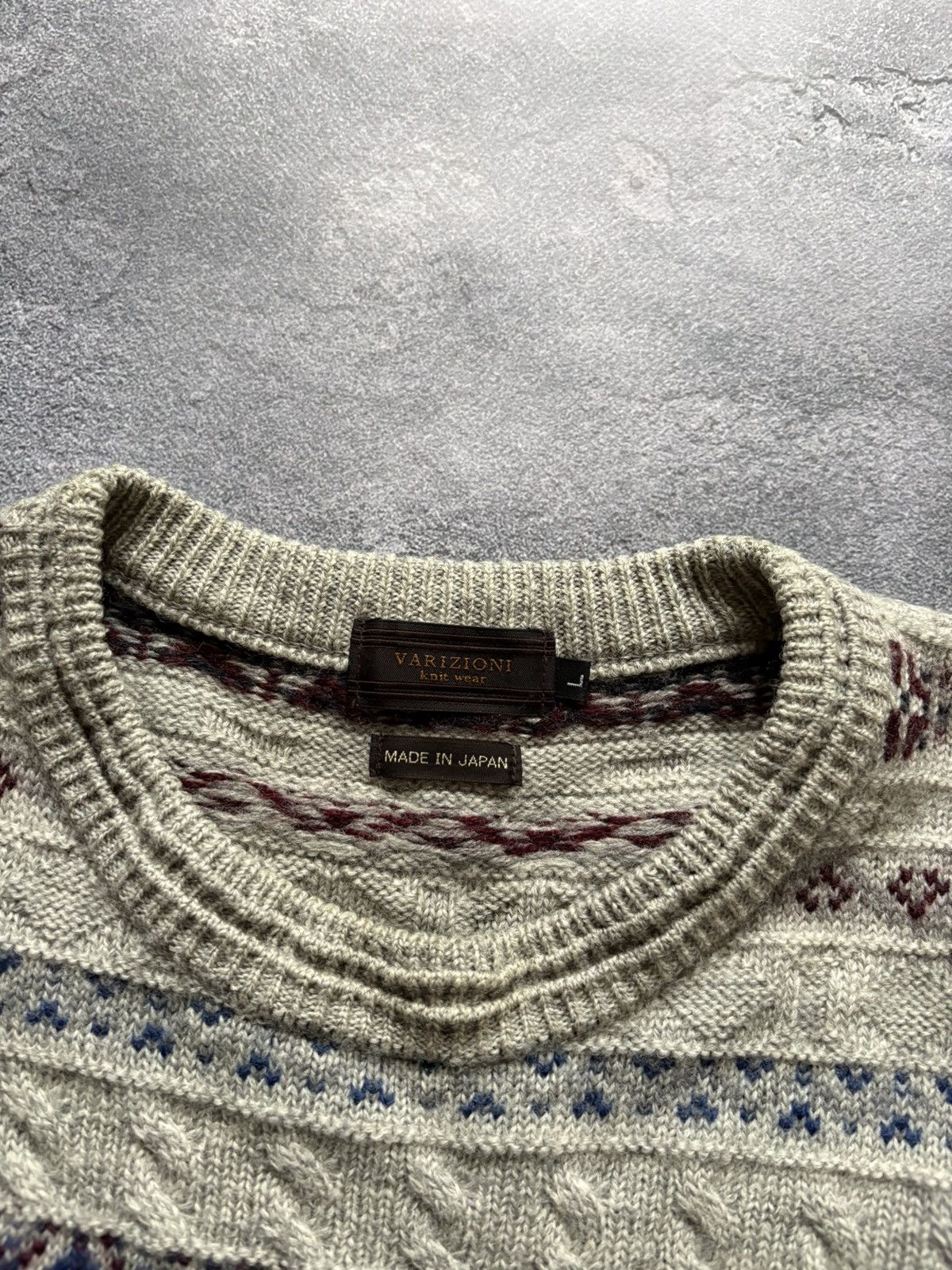 Japanese Brand MADE IN JAPAN Vintage Varizioni Knitwear Wool Sweater Rare Size US L / EU 52-54 / 3 - 5 Thumbnail