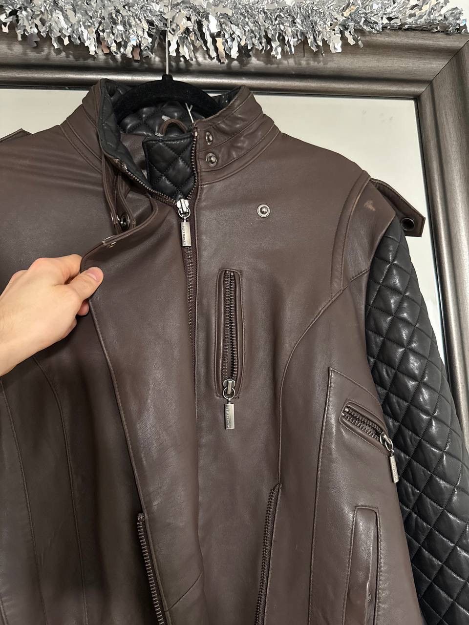 Pelle Pelle Pelle Pelle Princess Cut Brown leather jacket quilted black Size XXL / US 16-18 / IT 52-54 - 2 Thumbnail