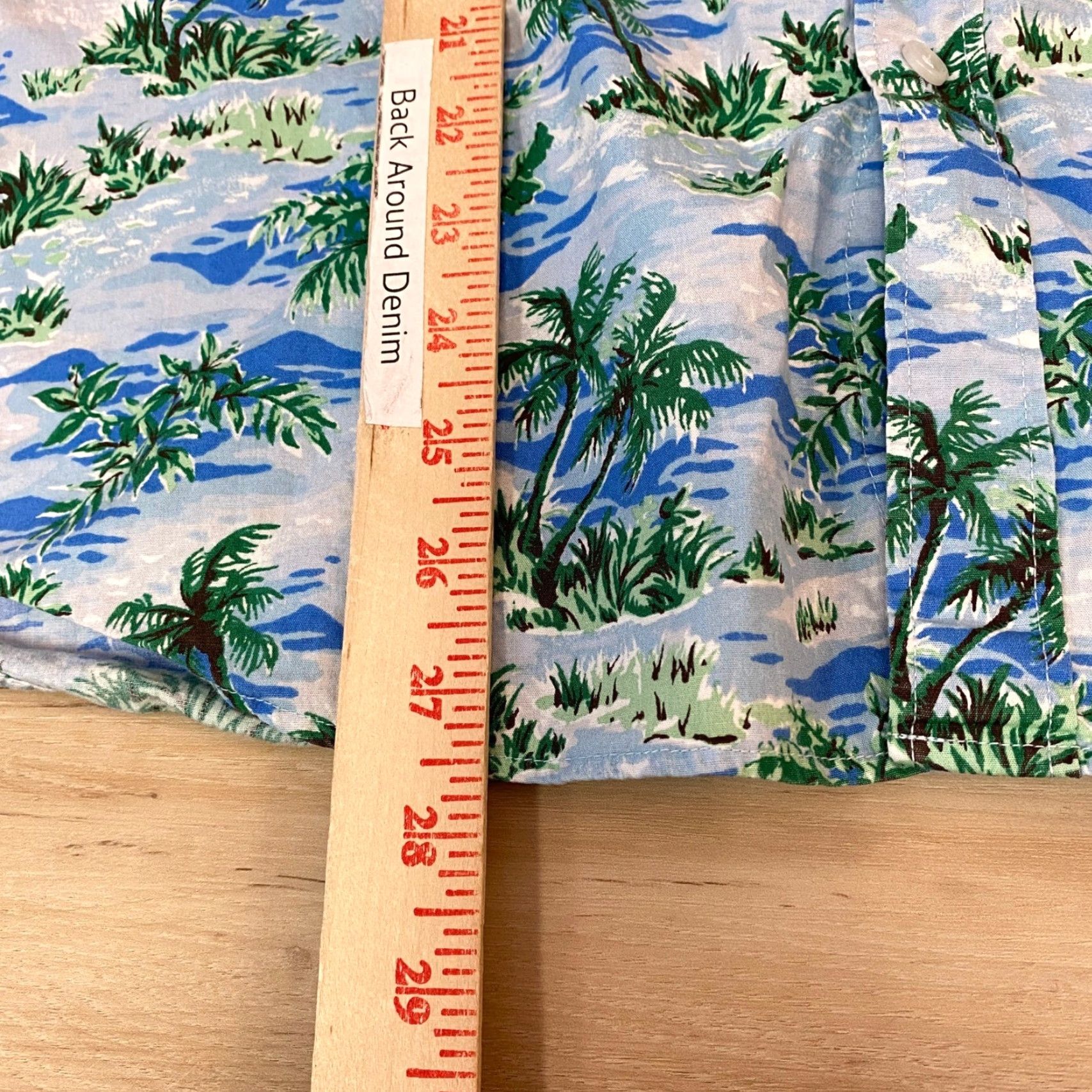J.Crew J.Crew Shirt Mens Large Slim Flex Washed Tropical Palm Tree Short Sleeve Blue Button-Up Collared Slim Fit Casual Summer Vacation Mens Size US L / EU 52-54 / 3 - 6 Thumbnail