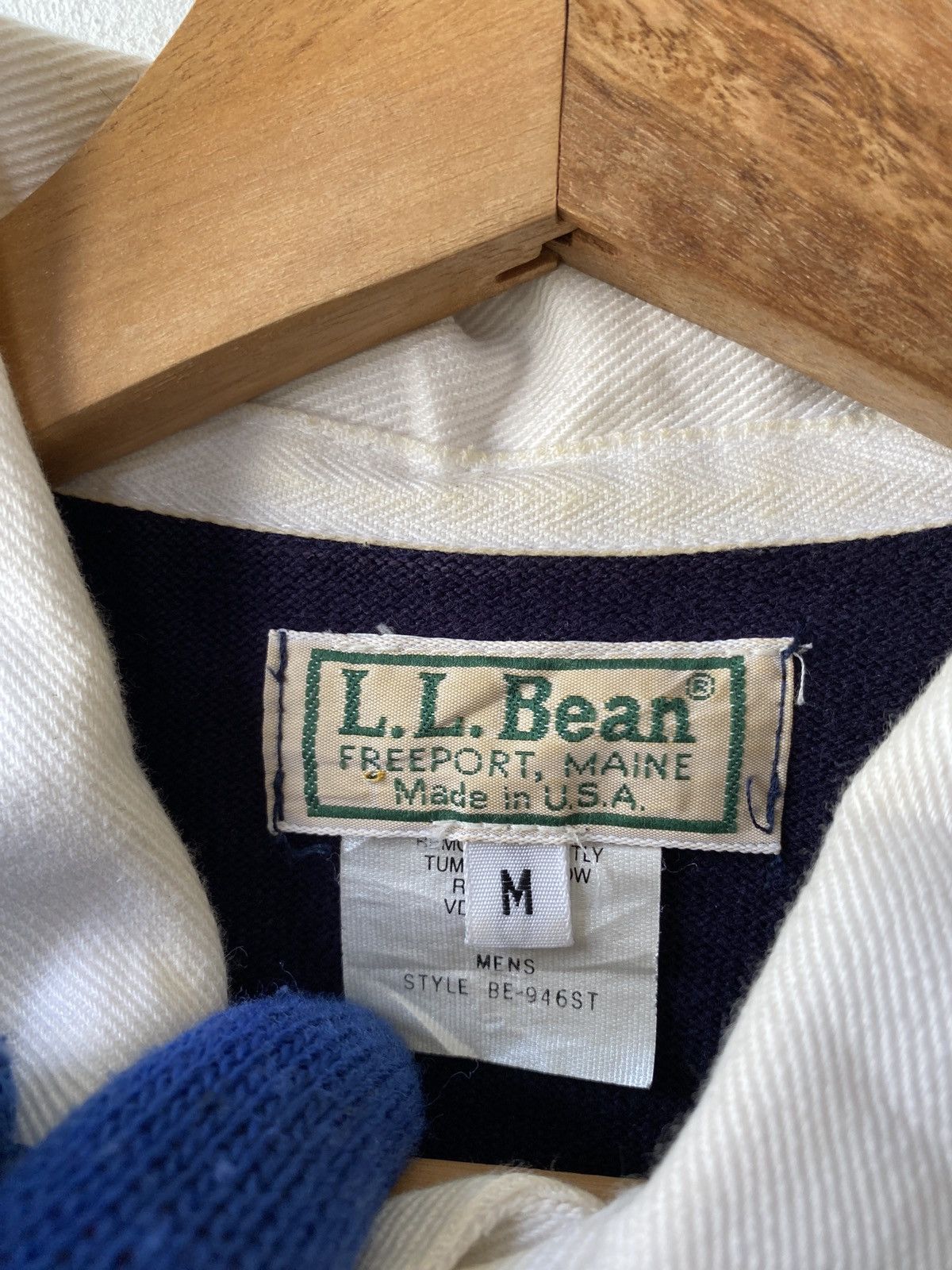 L.L. Bean Vintage 90’s L.L Bean Stripe Long Sleeve Rugby Tee Size US M / EU 48-50 / 2 - 7 Thumbnail
