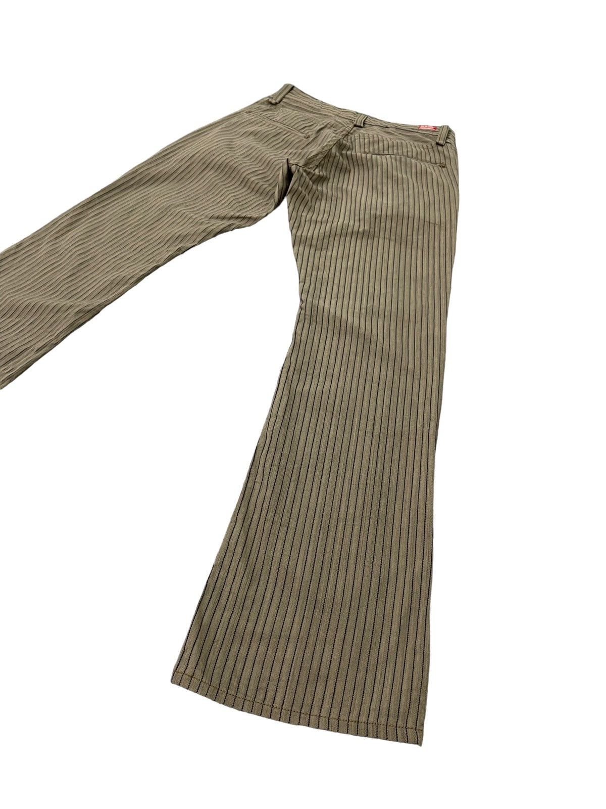 Japanese Brand Flare Jeans Blue Way Japan Wabash Striped Low Rise 8🟦3 Size US 30 / EU 46 - 12 Thumbnail