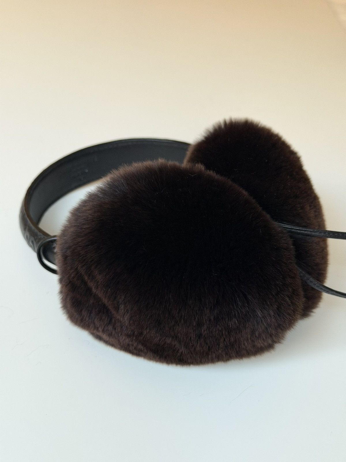 Gucci GUCCI Tom Ford FW 2003 Lapin Fur Ear Muffs Monogram demna gg Size ONE SIZE - 11 Thumbnail