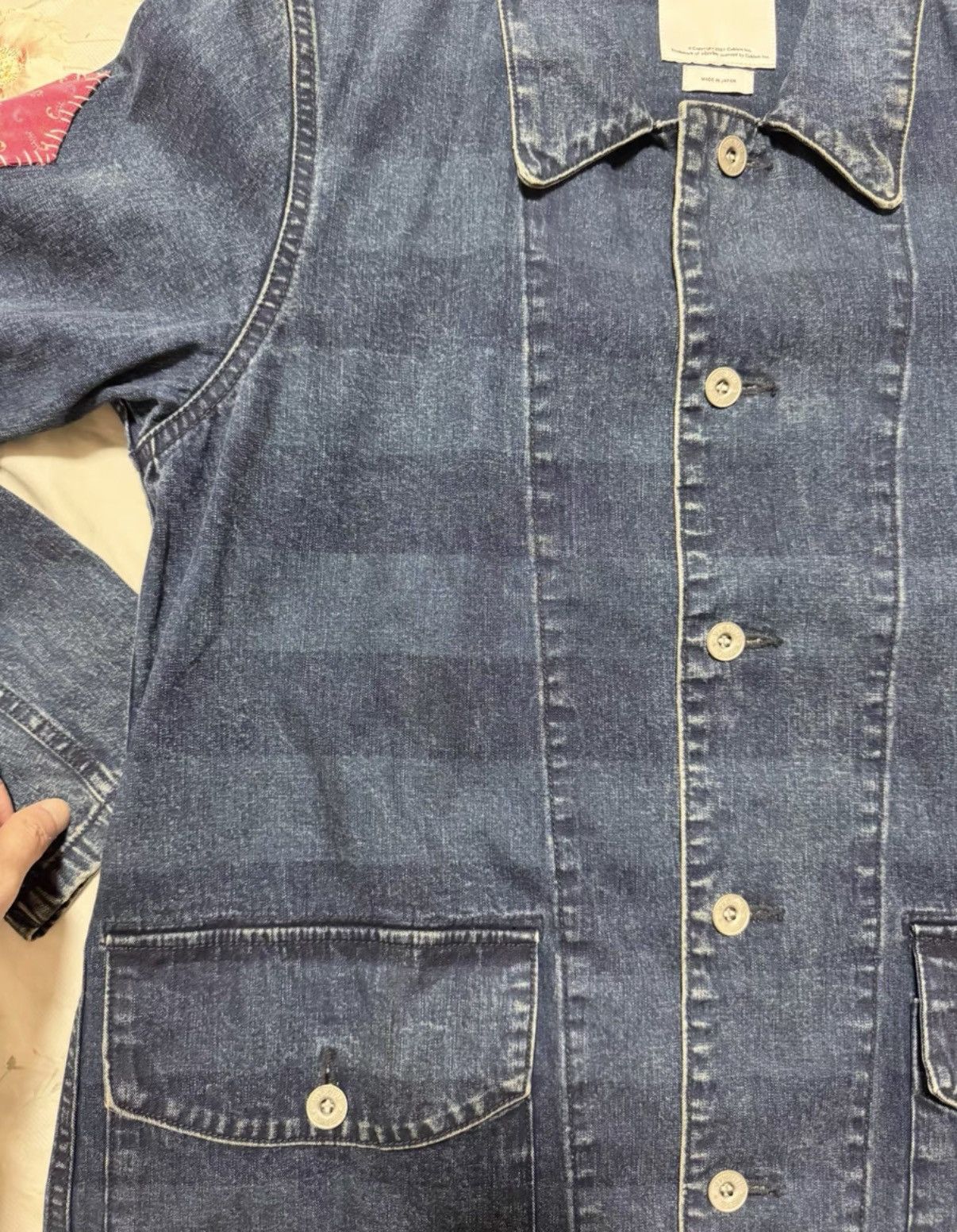 Visvim visvim 15SS Indigo stripe sashiko patch101denim shirt jacket Size US M / EU 48-50 / 2 - 8 Thumbnail