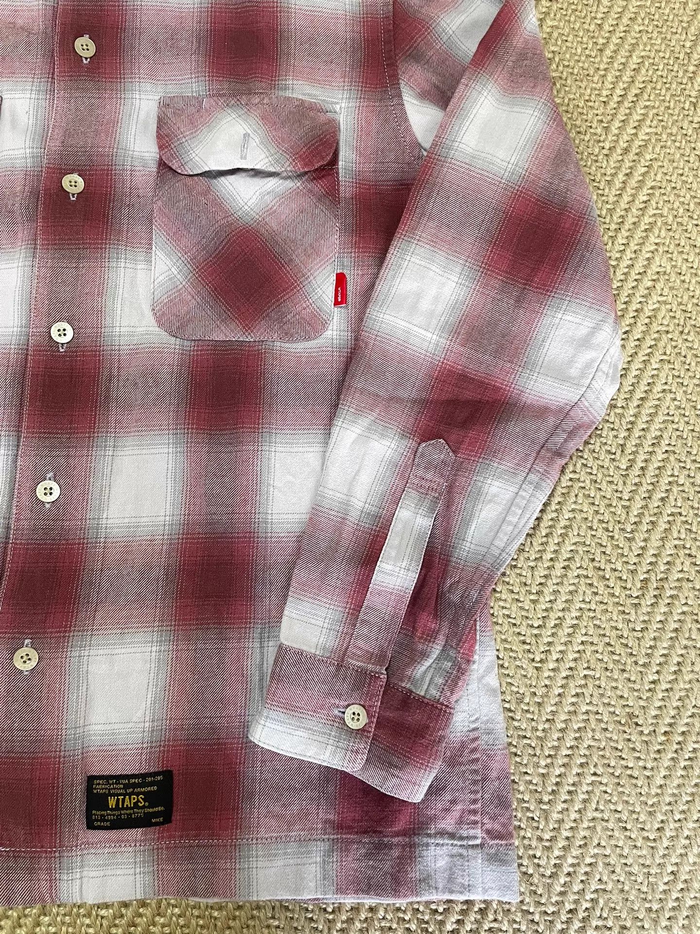 Wtaps WTAPS VATOS Psychedelic Red Check LS Shirt M (Worn 2x) Size US M / EU 48-50 / 2 - 3 Thumbnail