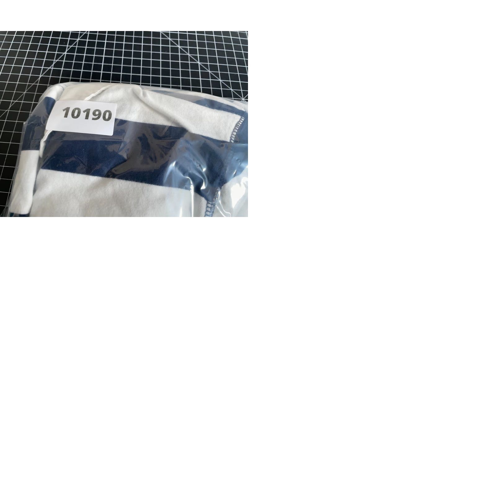 Chaps 90s Chaps Rugby Polo Shirt Long Sleeve Adult M White Blue Stripe Preppy Shirt Size US M / EU 48-50 / 2 - 9 Thumbnail