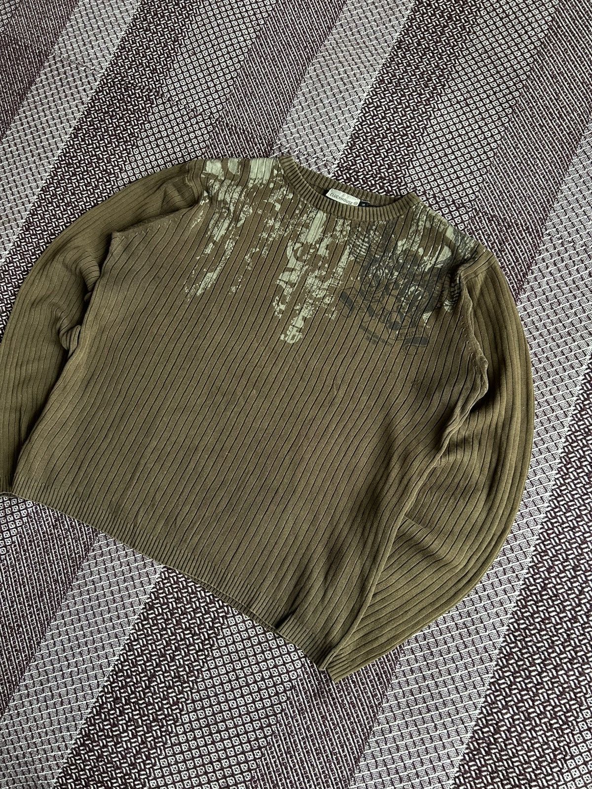 Japanese Brand Vintage Clockhouse Japanese Style Y2K Knitted Sweater Sz M Size US M / EU 48-50 / 2 - 2 Thumbnail
