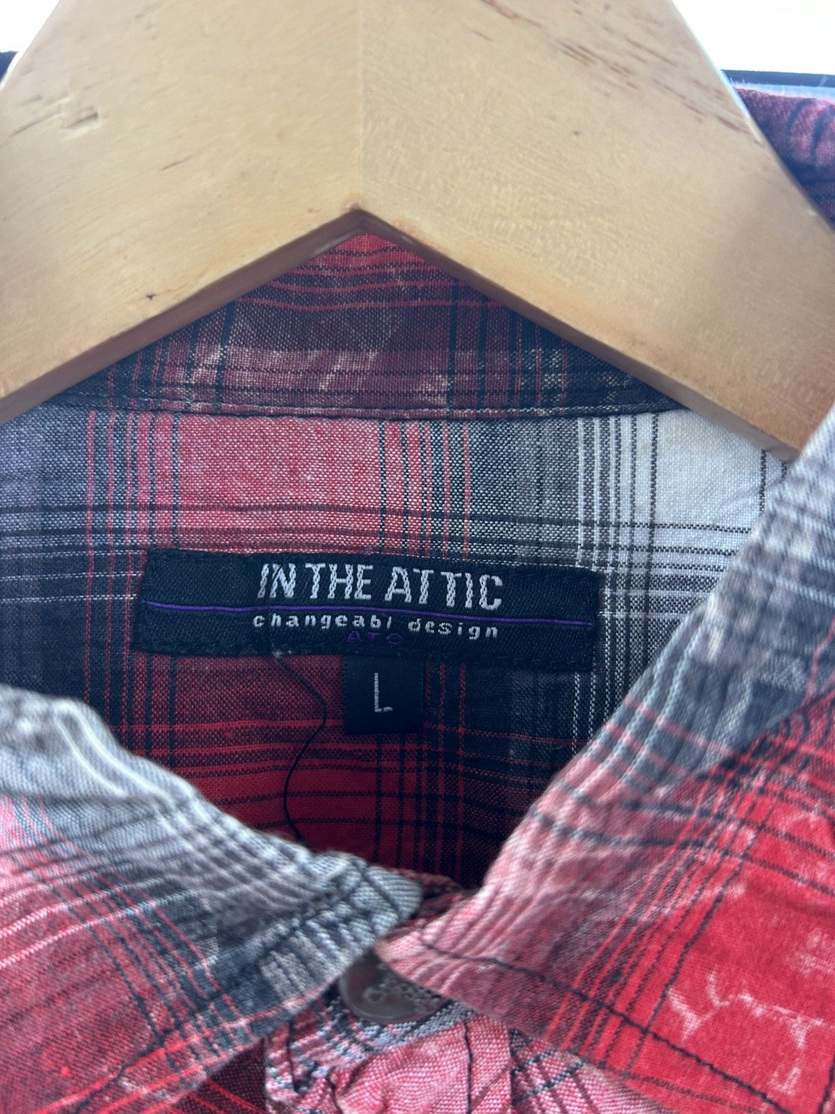 In The Attic In the Attic Changeable Design Distressed Punk Flannel Shirt Size L / US 10 / IT 46 - 8 Thumbnail