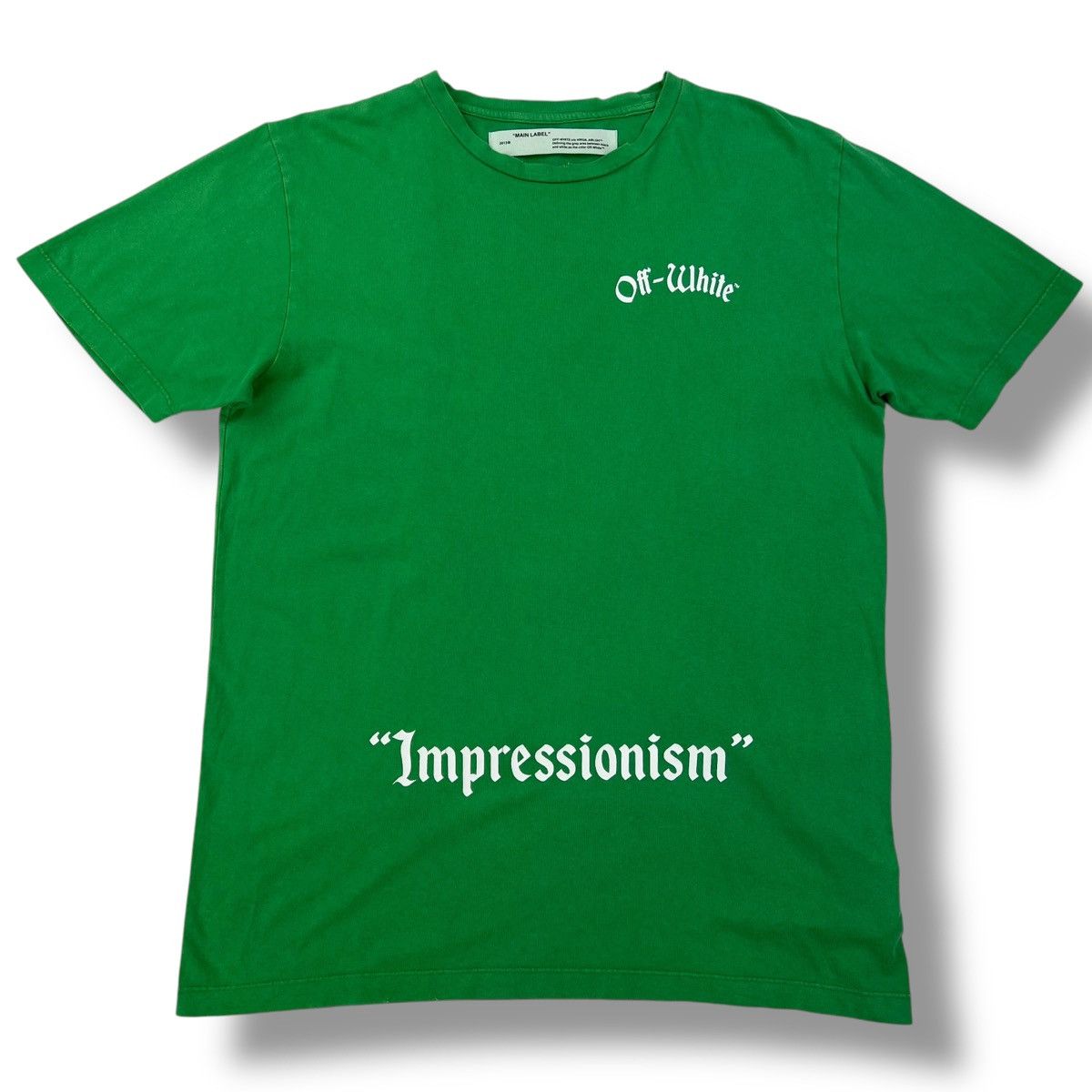 Off-White Off-White Impressionism Green T Shirt Size US M / EU 48-50 / 2 - 3 Thumbnail