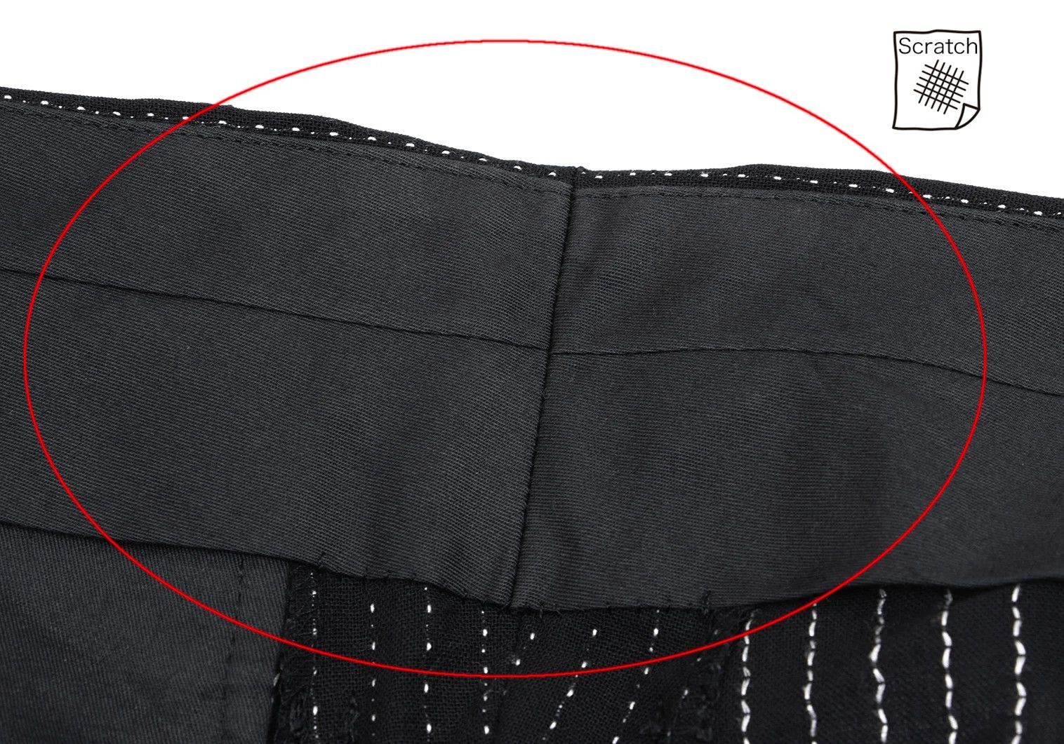 Jean Paul Gaultier Wool Stitch Stripe Tuck Pants in Black and Off-White Size US 32 / EU 48 - 5 Thumbnail
