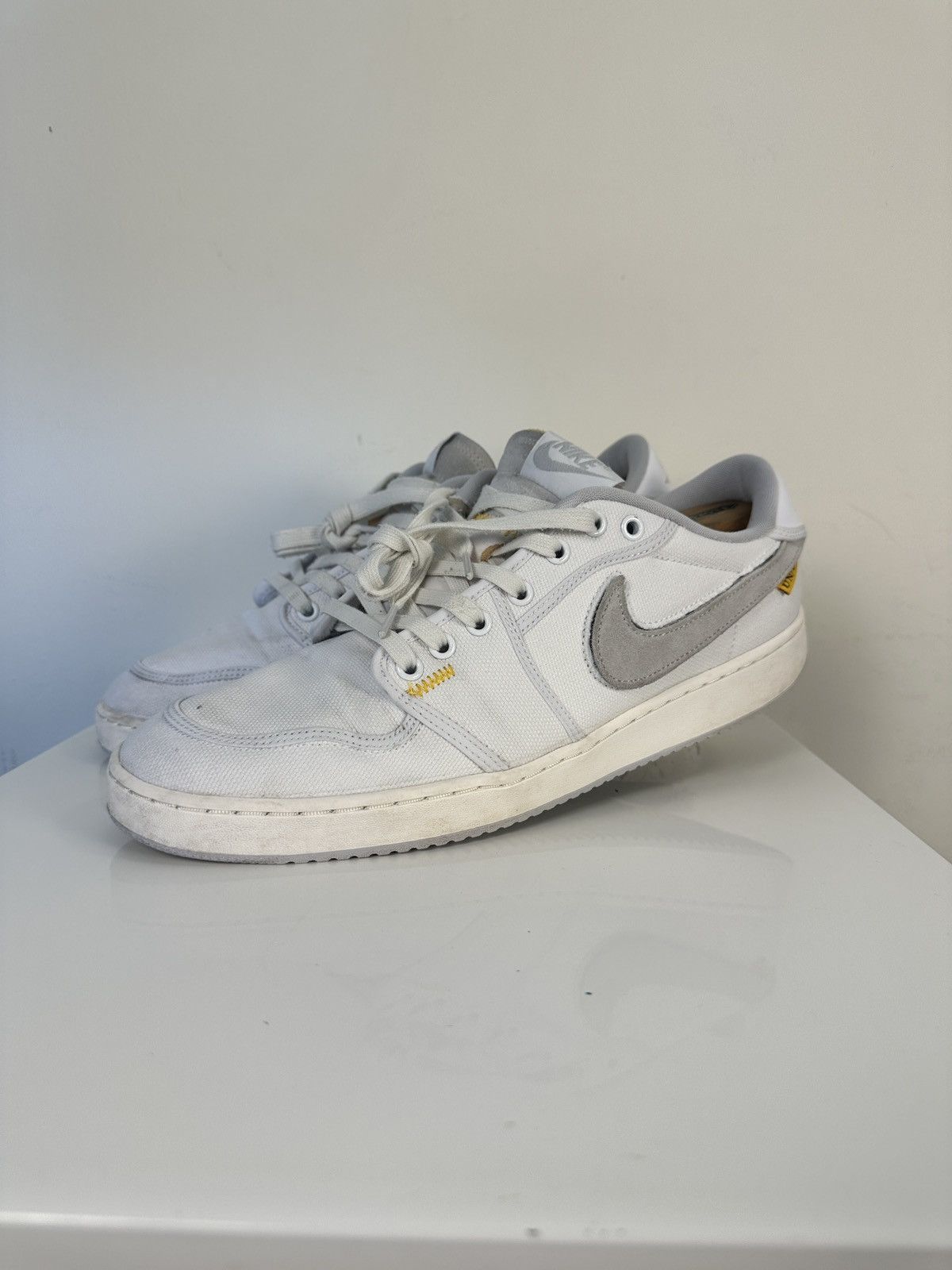 Air Jordan AJKO x Union White Canvas Men Sneaker Size 13