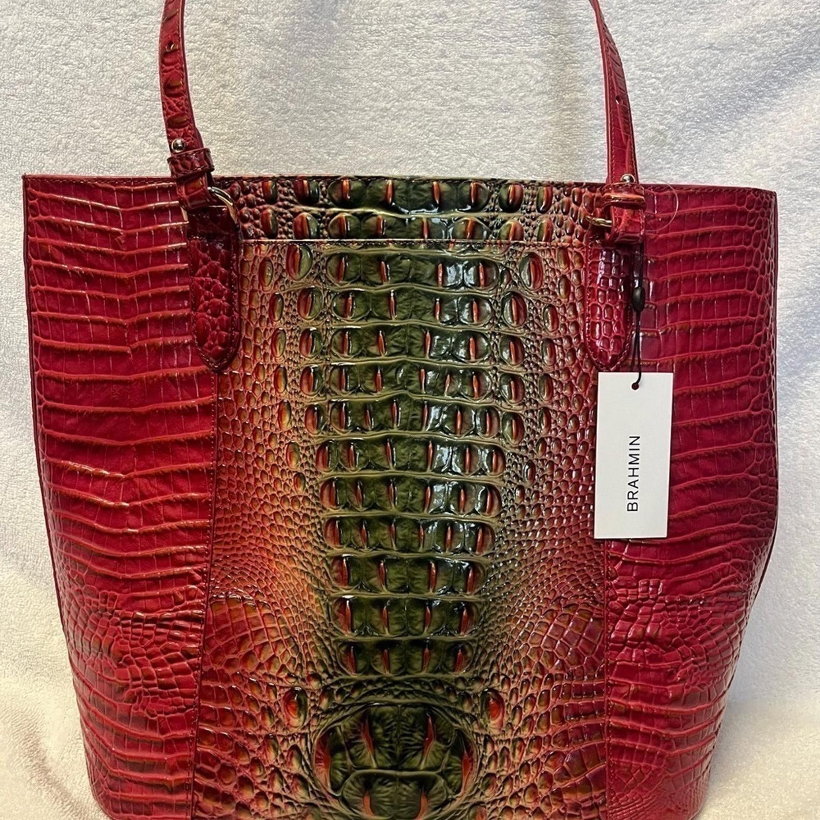BRAHMIN Brahmin Abagail Garland Ombre Melbourne Tote Bag Size ONE SIZE - 2 Thumbnail