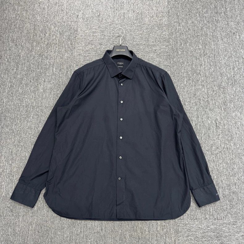 Ermenegildo Zegna Ermenegildo Zegna Solid Color Long Sleeve Shirt Size US M / EU 48-50 / 2 - 1 Thumbnail