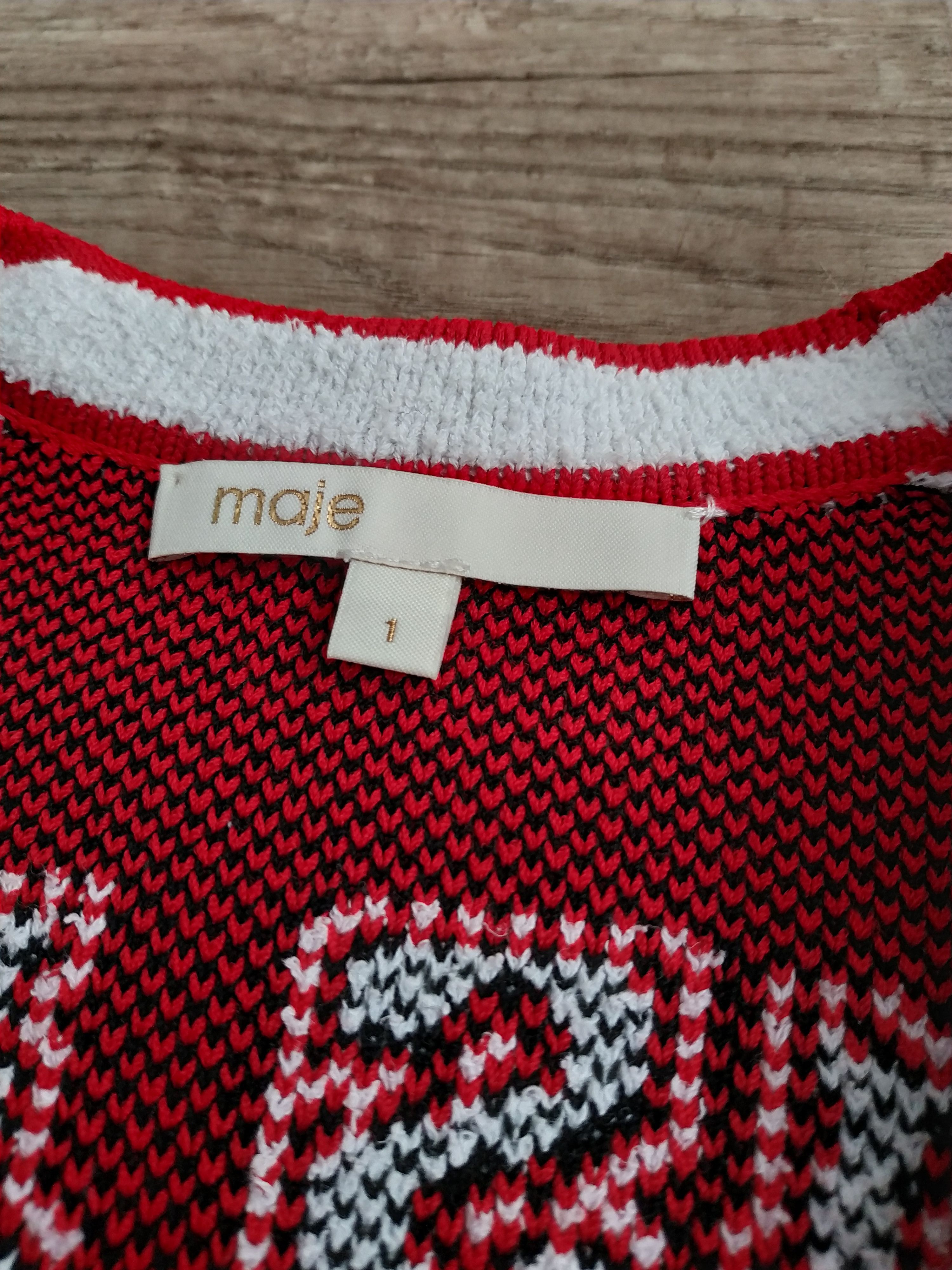 Maje MAJE Mallais Women's Knit Cardigan Sweater, s. S (1), fit. M Size M / US 6-8 / IT 42-44 - 9 Thumbnail