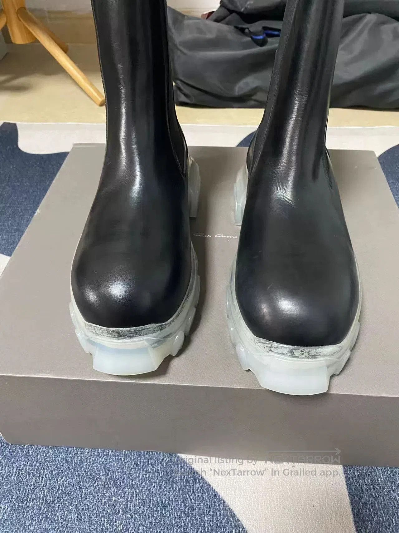 Rick Owens rick owens black octopus bottom chelsea boots. Size US 5.5 / EU 38 - 2 Thumbnail