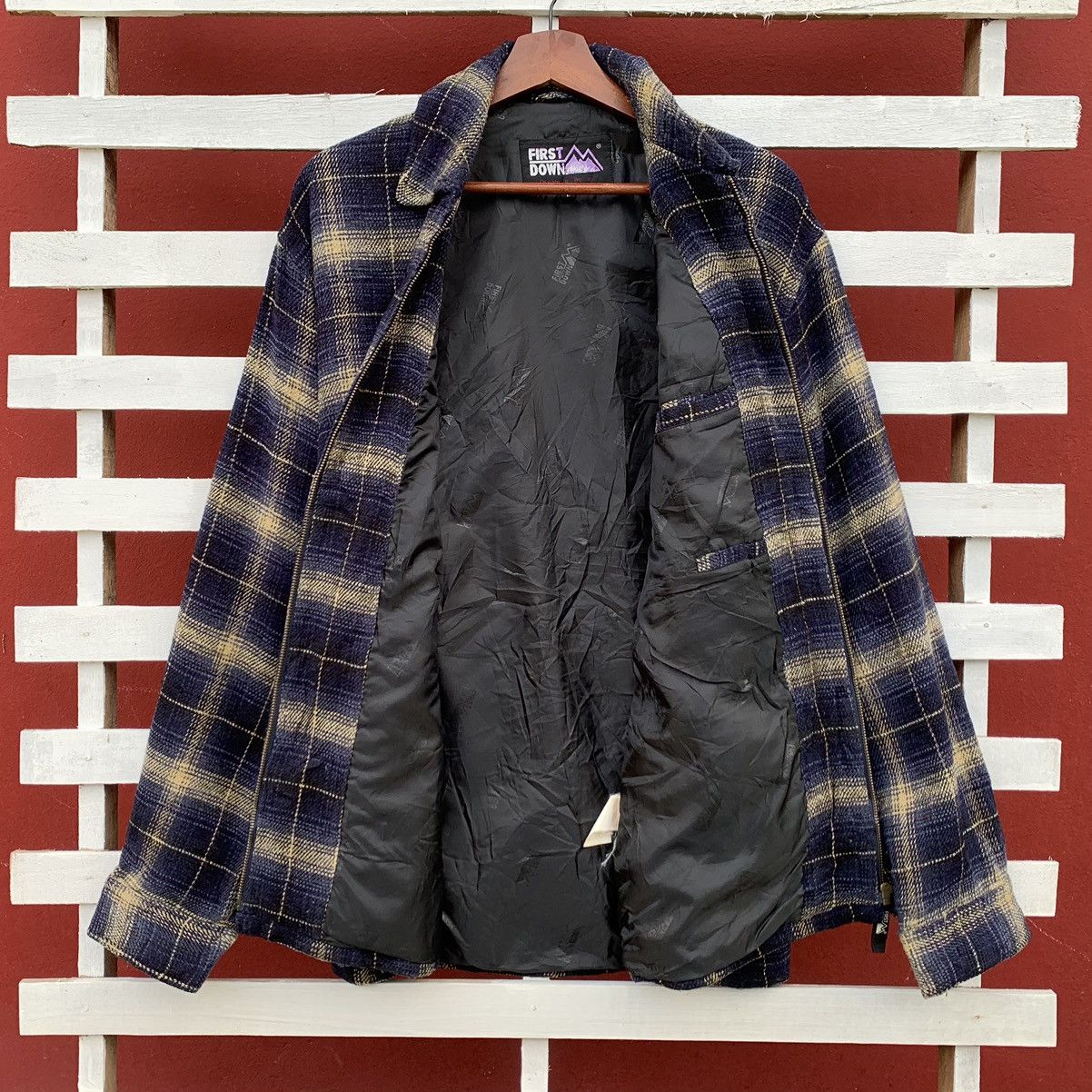 First Down Plaid Flanell Zipper