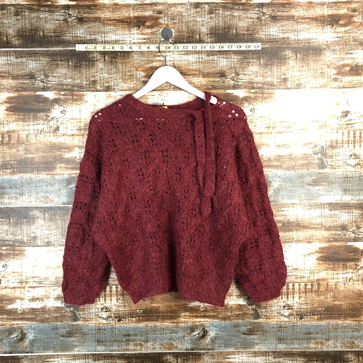 Homespun Knitwear × Japanese Brand Japanese Brand vintage Red Knitwear #A2245 Size M / US 6-8 / IT 42-44 - 1 Thumbnail