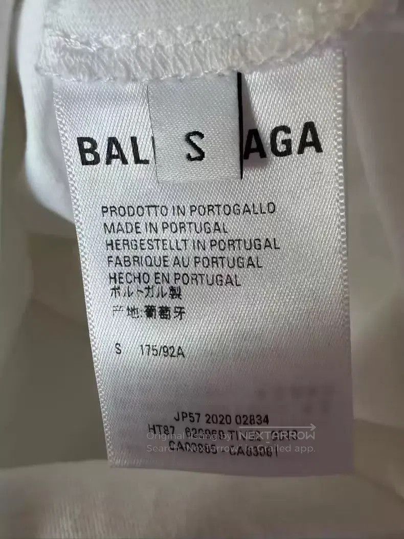 Balenciaga Balenciaga White Coke Short Sleeve Size US S / EU 44-46 / 1 - 4 Thumbnail