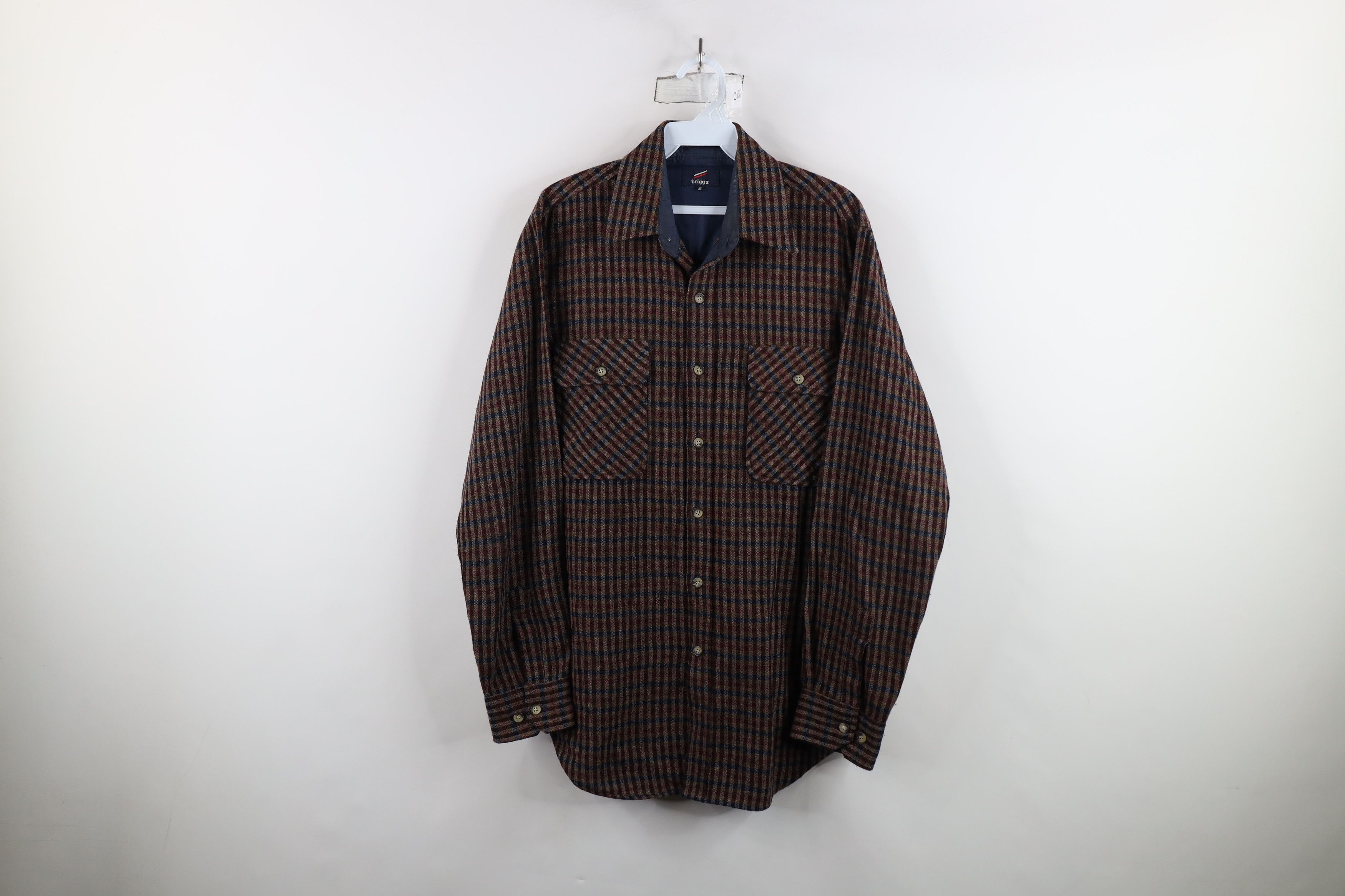 Vintage Vintage 70s Streetwear Double Pocket Collared Button Shirt Size US M / EU 48-50 / 2 - 1 Thumbnail