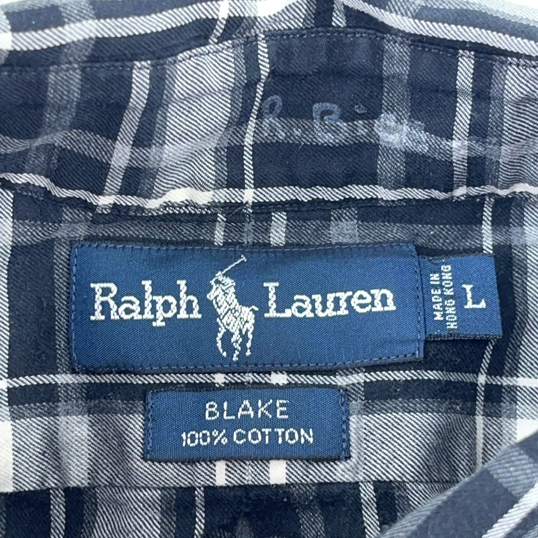 Ralph Lauren Ralph Lauren Shirt Men Large Blue Flannel Button Up Blake Windowpane Plaid Pony Size US L / EU 52-54 / 3 - 3 Thumbnail