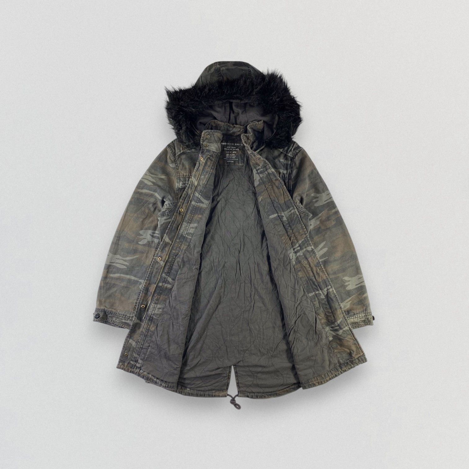 American Eagle Outfitters American Eagle Faux Fur Hooded Heavy Jacket Coat Parkas Size US S / EU 44-46 / 1 - 2 Thumbnail