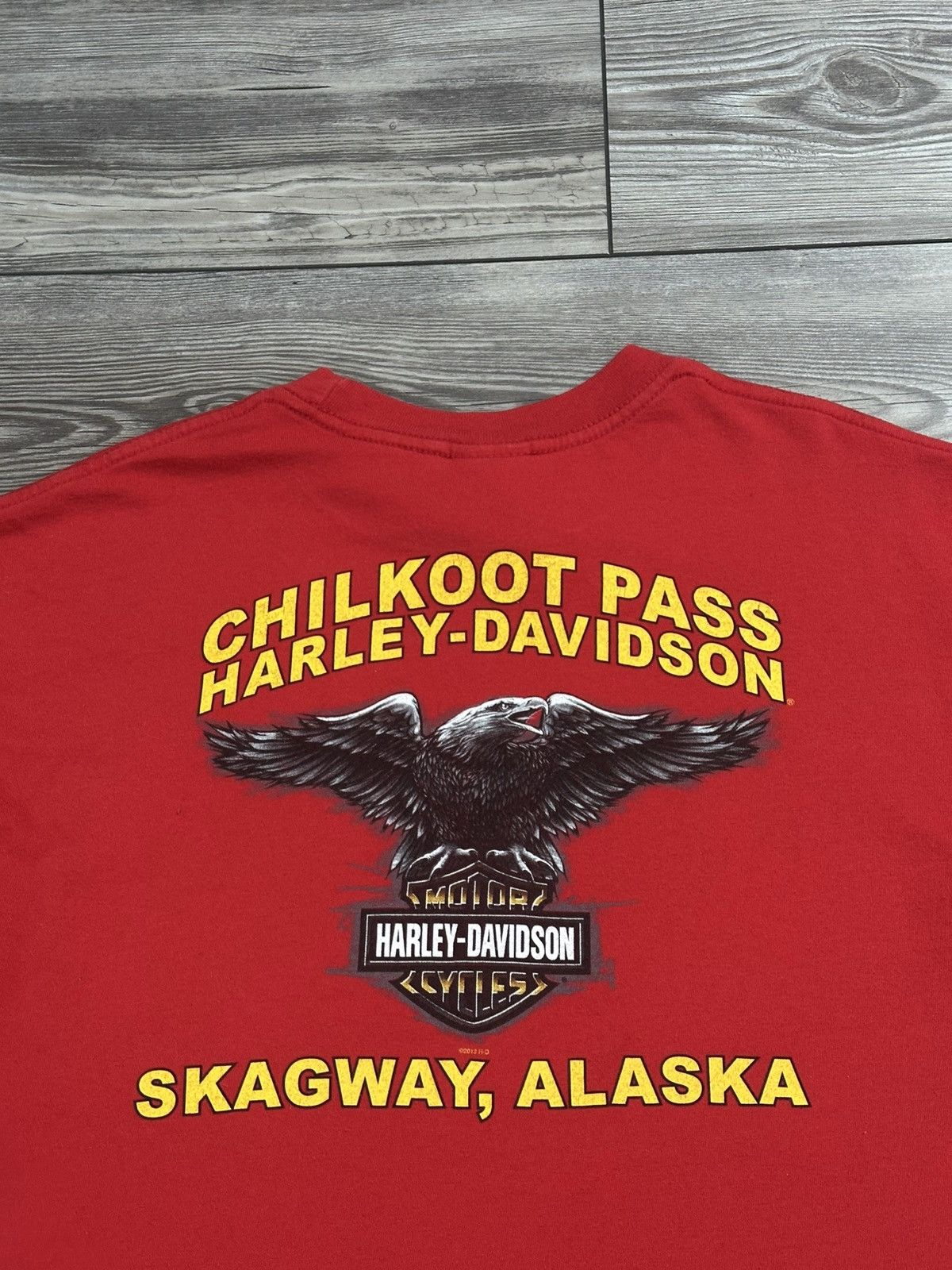 Harley Davidson × Vintage Harley Davidson Alaska Timeless Tradition T Shirt Size US XL / EU 56 / 4 - 4 Thumbnail