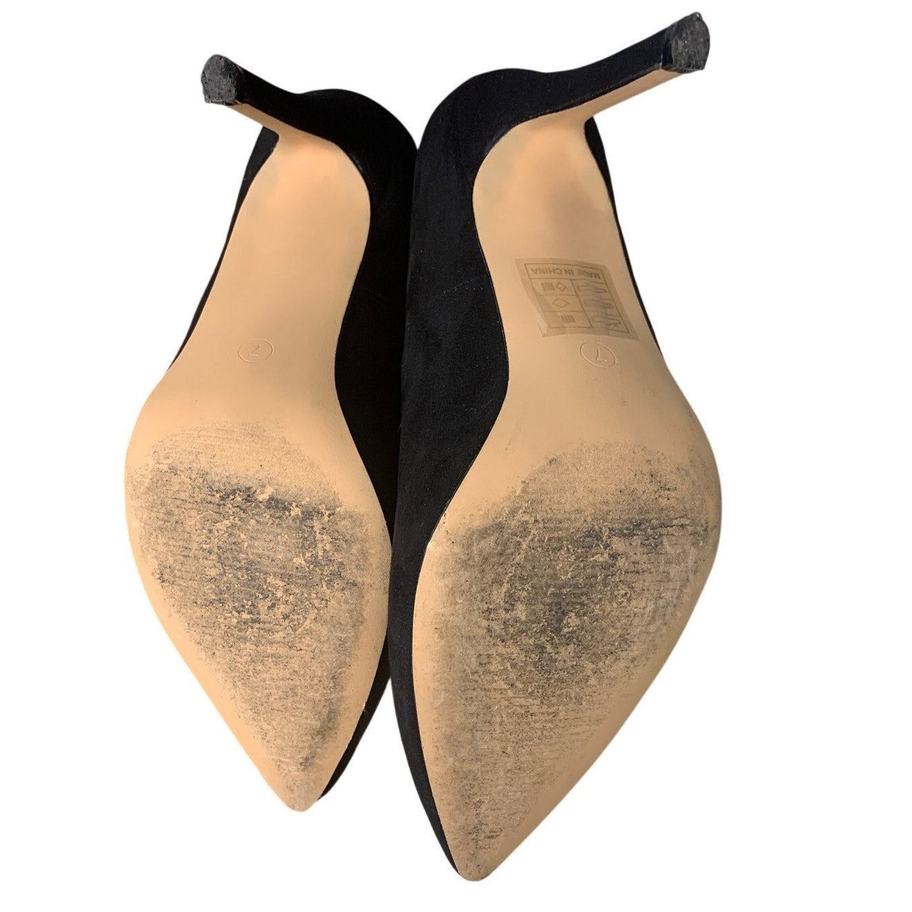 Other Dream Pairs Women's Black Faux Suede 4" Heel Pumps Size 7 Size US 7 / IT 37 - 7 Thumbnail