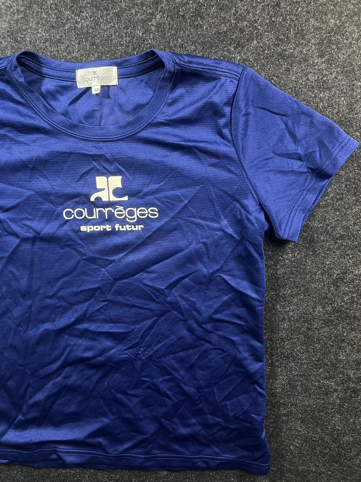 Courreges Vintage Courreges Jersey Shirt Sport Futur Rare Size M / US 6-8 / IT 42-44 - 1 Thumbnail