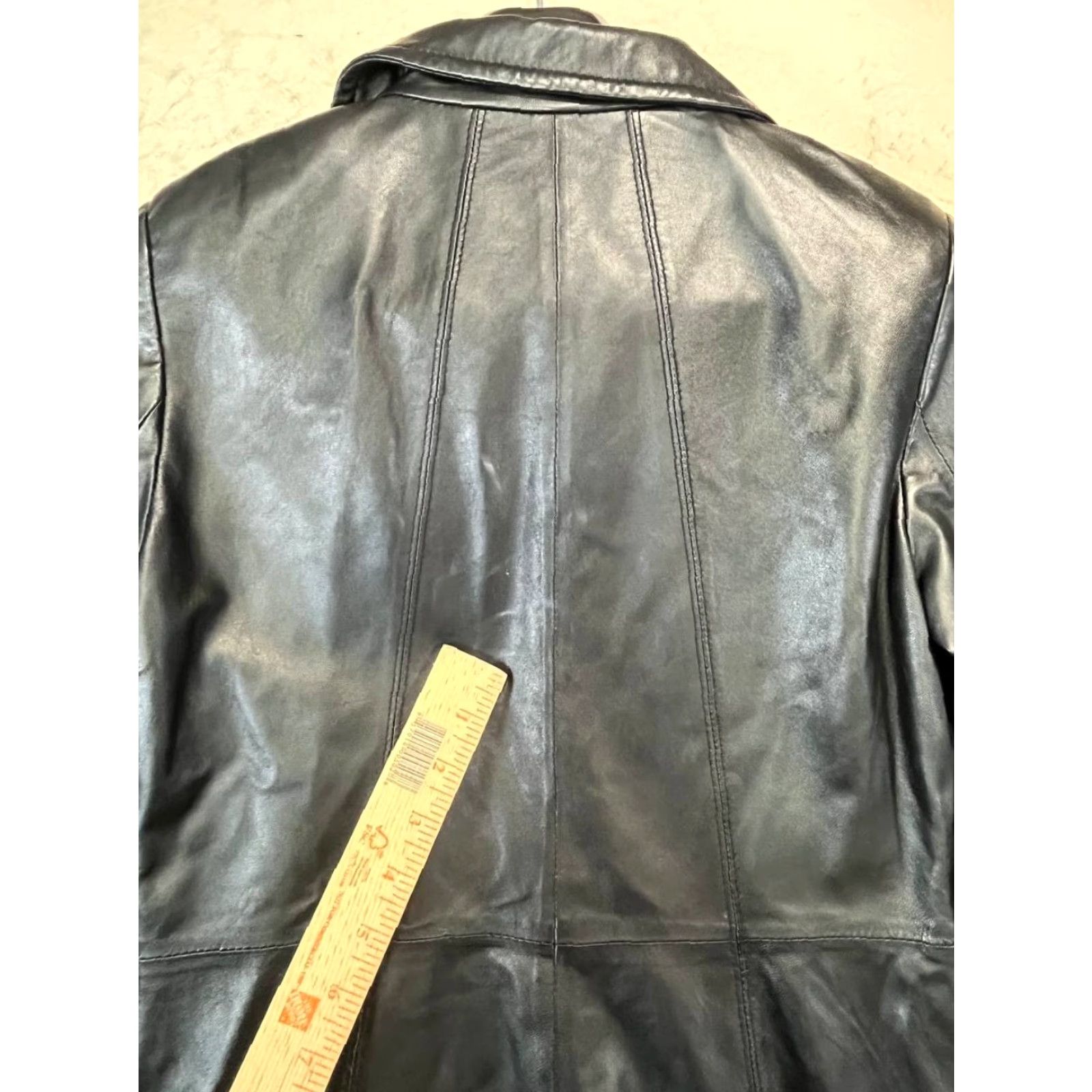 Ellen Tracy Ellen Tracy Jacket Women XS Black Leather Long Coat Zip Overcoat Classic Fall Winter Long Coat Women XS Leather Jacket Black Ellen Tracy Size XS / US 0-2 / IT 36-38 - 6 Thumbnail