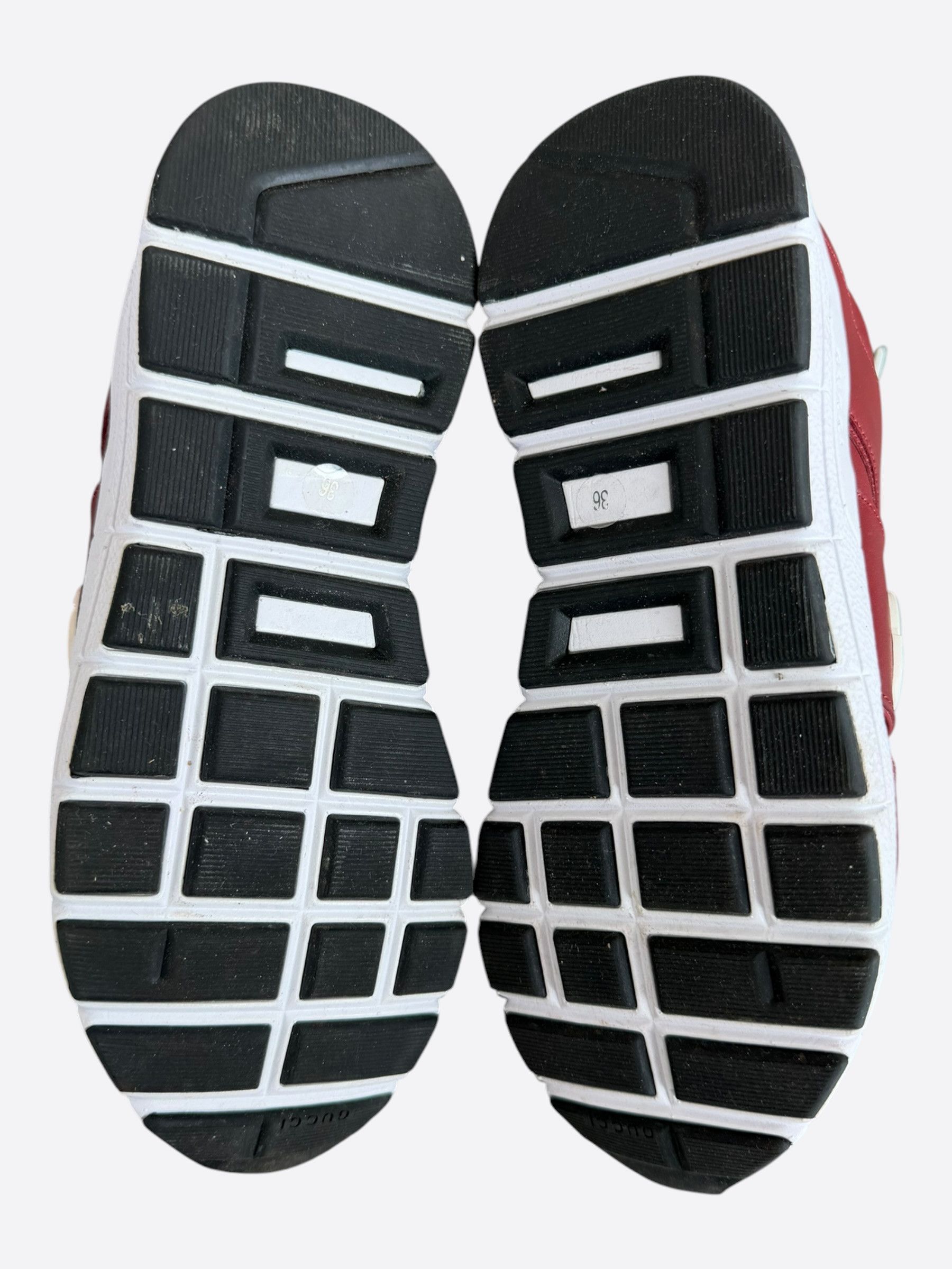 Gucci Gucci Red & White Interlocking GG Women's Sneakers Size US 6 / IT 36 - 7 Thumbnail