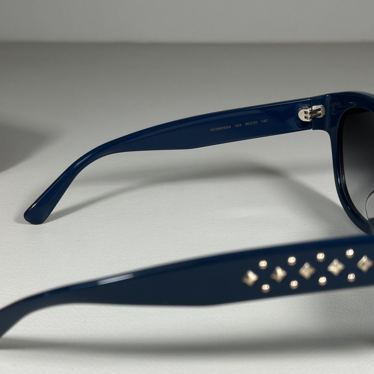 MCM MCM mcm606sa 424 56_20 140 Cat Eye Blue Sunglasses Size ONE SIZE - 4 Thumbnail