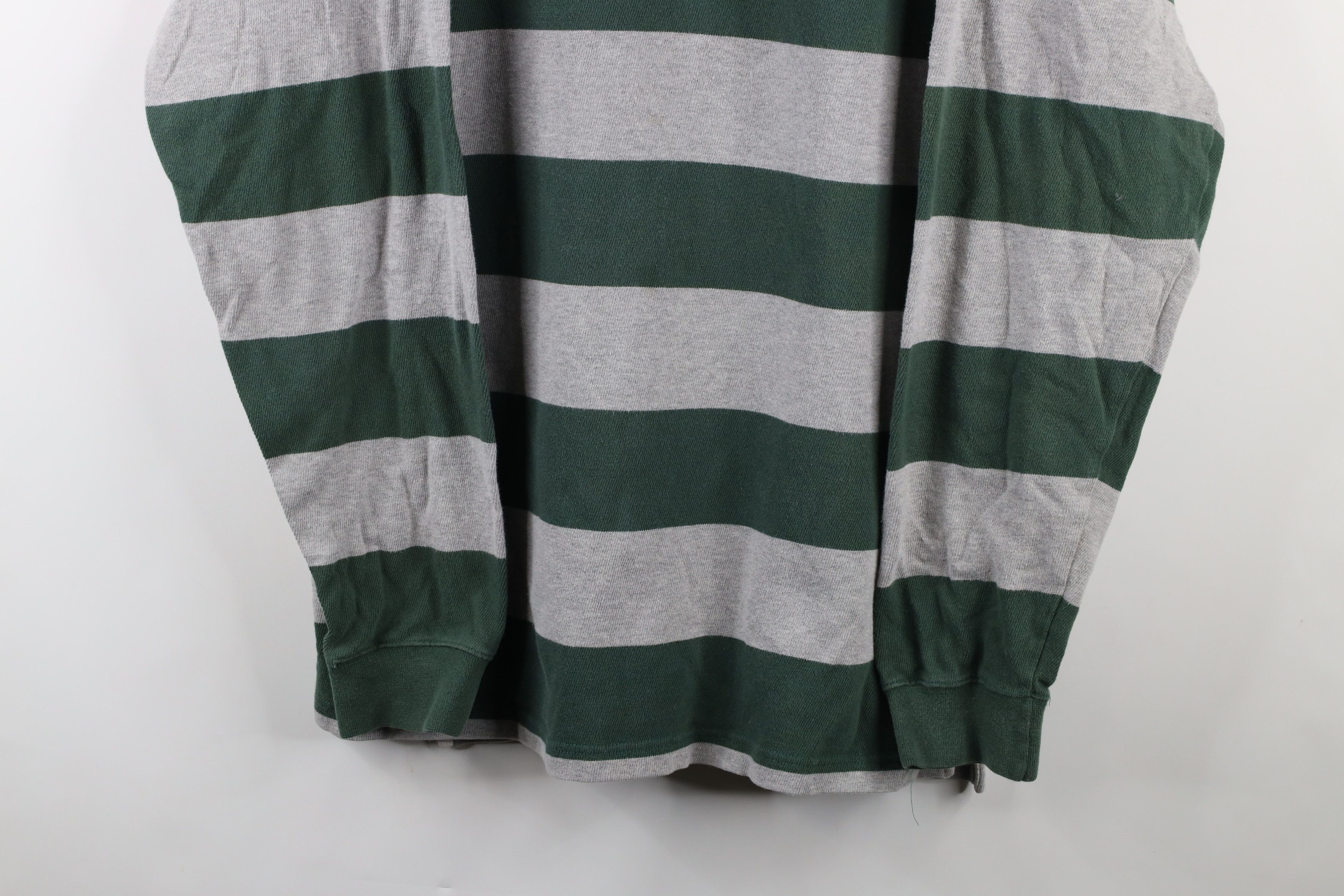 Vintage Vintage 90s Streetwear Striped Long Sleeve Rugby Polo Shirt Size US XL / EU 56 / 4 - 3 Thumbnail
