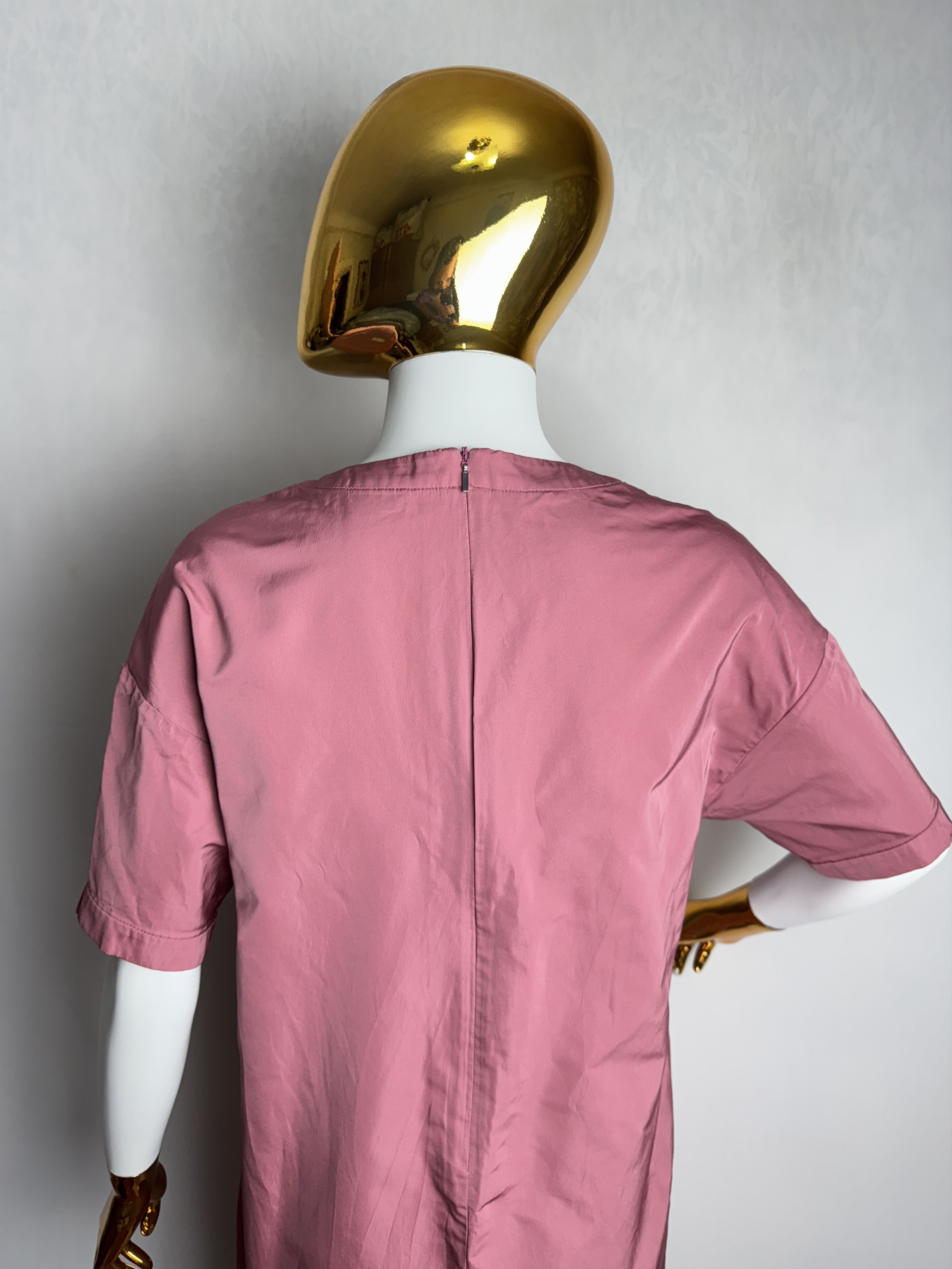 Max Mara × Weekend Max Mara 'S MAX MARA women’s pink short sleeve dress Size L / US 10 / IT 46 - 6 Thumbnail