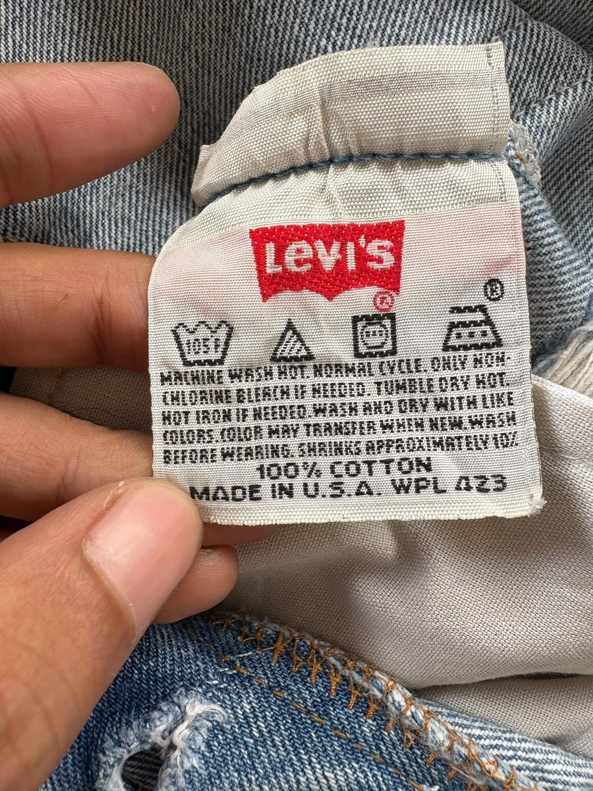 Levi's Vintage 90s Levis 501 Ripped Heavy Distressed Loose Jeans Size US 30 / EU 46 - 6 Thumbnail