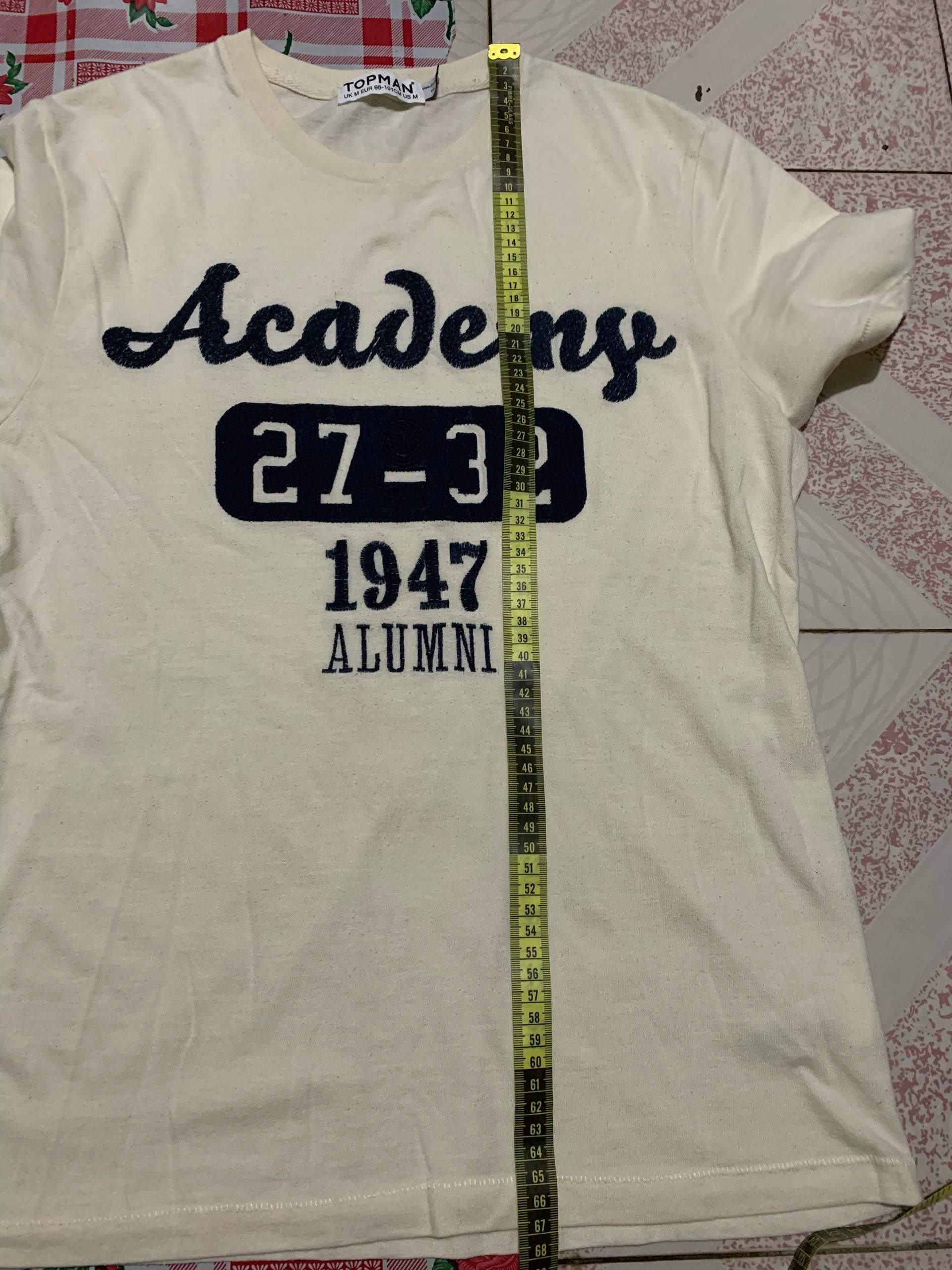 Designer single stich Topman academy 1947 alumni Made in mauritius Size US M / EU 48-50 / 2 - 8 Thumbnail