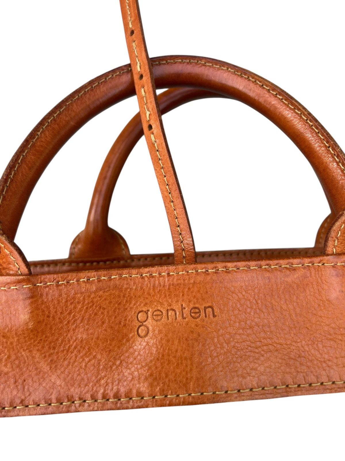 Leather Genten Japan Patina Leather Tote Bag Size ONE SIZE - 23 Thumbnail