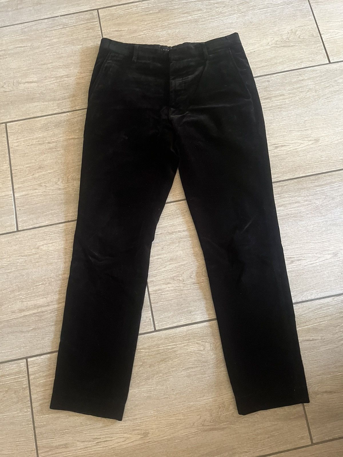 Dries Van Noten Velour Pants Size US 29 - 1 Thumbnail