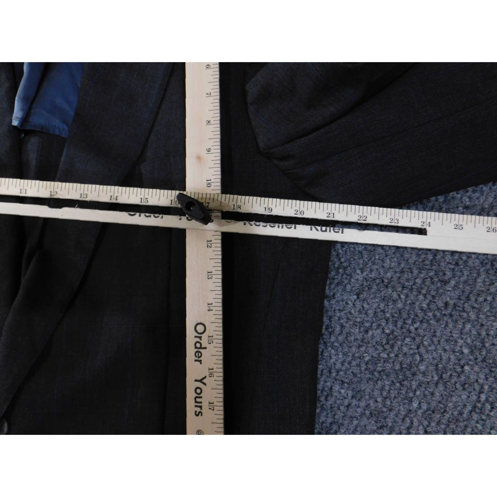 Brooks Brothers Brooks Brothers Blazer Mens 42 Long Gray Wool Lined Pinstripe 2 Piece Made in USA Size 42R - 6 Thumbnail