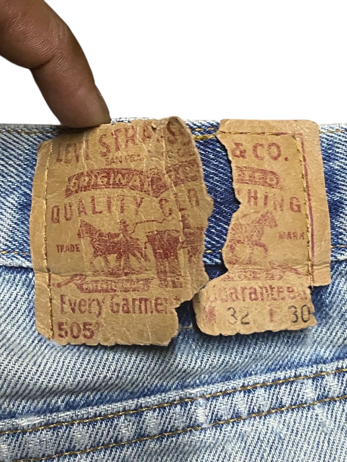 Levi's Levis 505 Distressed Jean Size US 32 / EU 48 - 19 Thumbnail