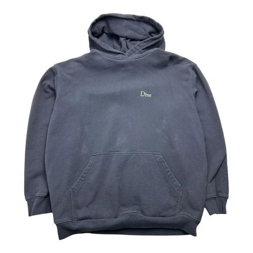 Dime DIME SIMPLE SPELLOUT LOGO HOODIE NAVY | Grailed