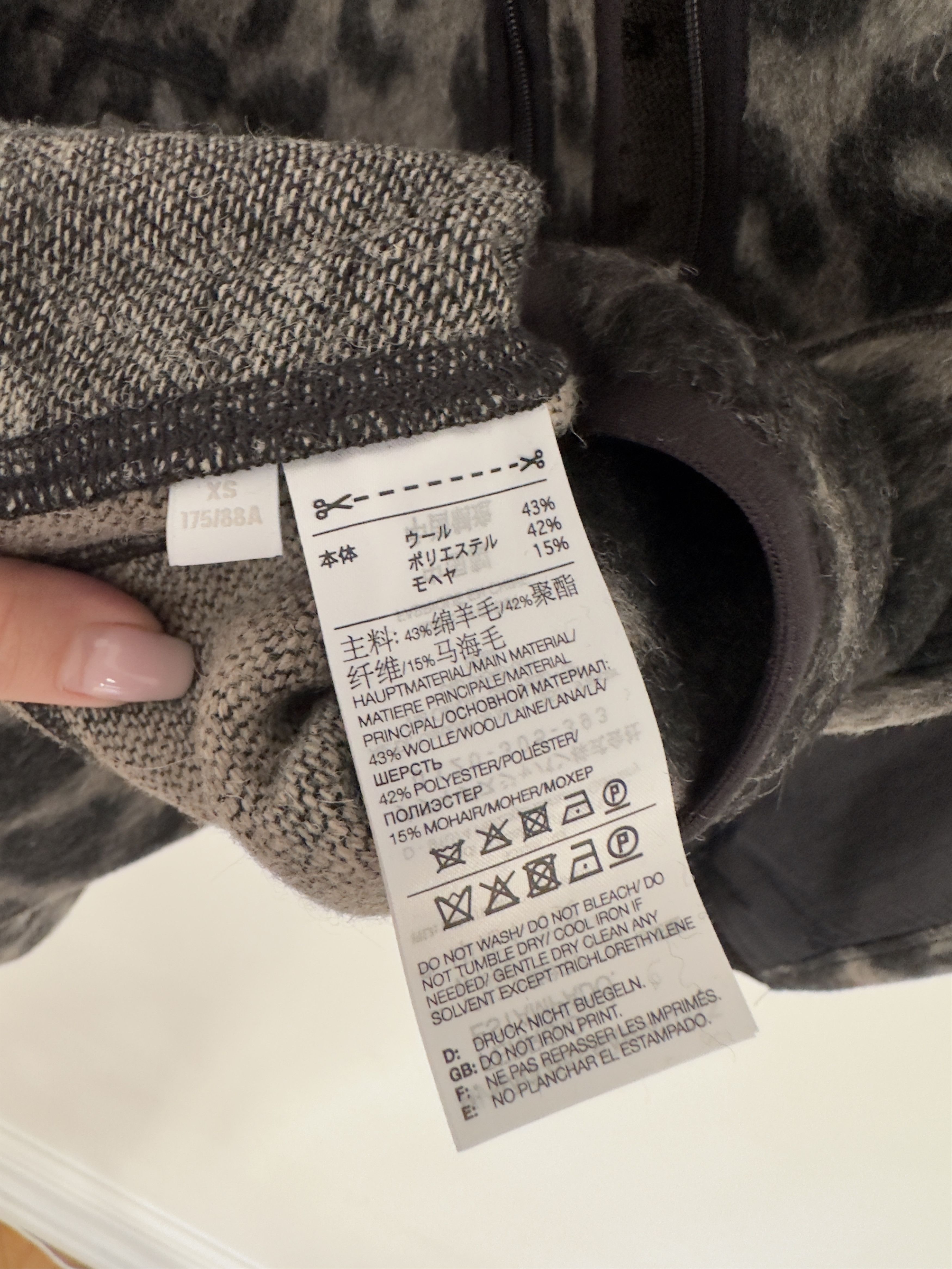 Y-3 Y-3 Yohji Yamamoto GREY Zip-up sweatshirt Size US XS / EU 42 / 0 - 6 Thumbnail