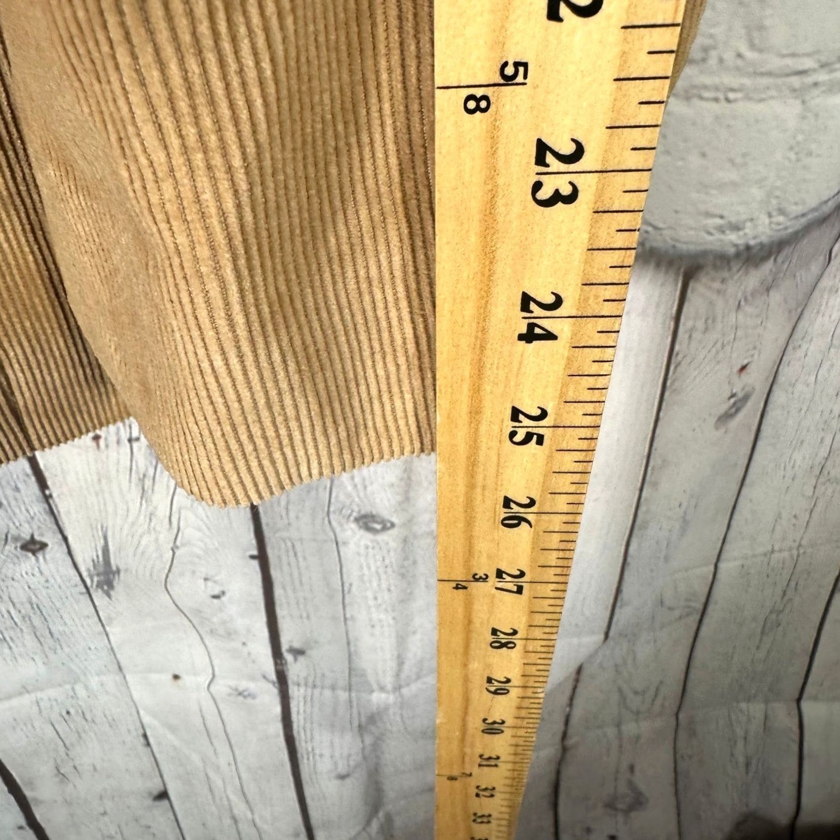 Vintage VINTAGE Sheplers Blazer Mens 48R Tan Corduroy Western Suede Elbow Patches Cotton Jacket Size 48R - 4 Thumbnail