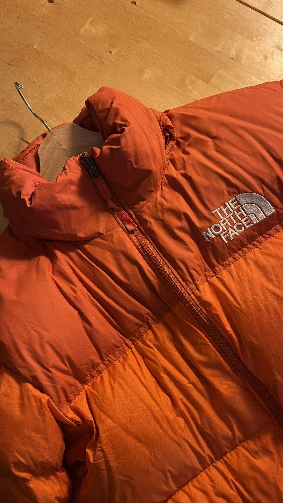 North Face Red Orange 1996 Nuptse