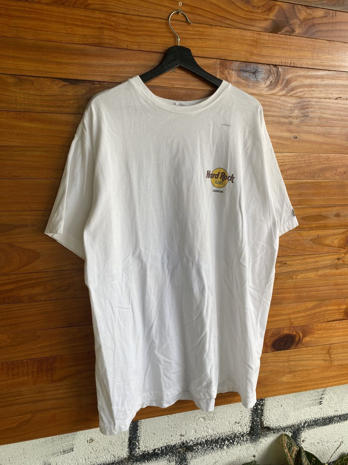 Hard Rock Cafe Vintage 1990s Hard Rock Cafe Cancun T-Shirt White XX-Large Size US XXL / EU 58 / 5 - 8 Thumbnail