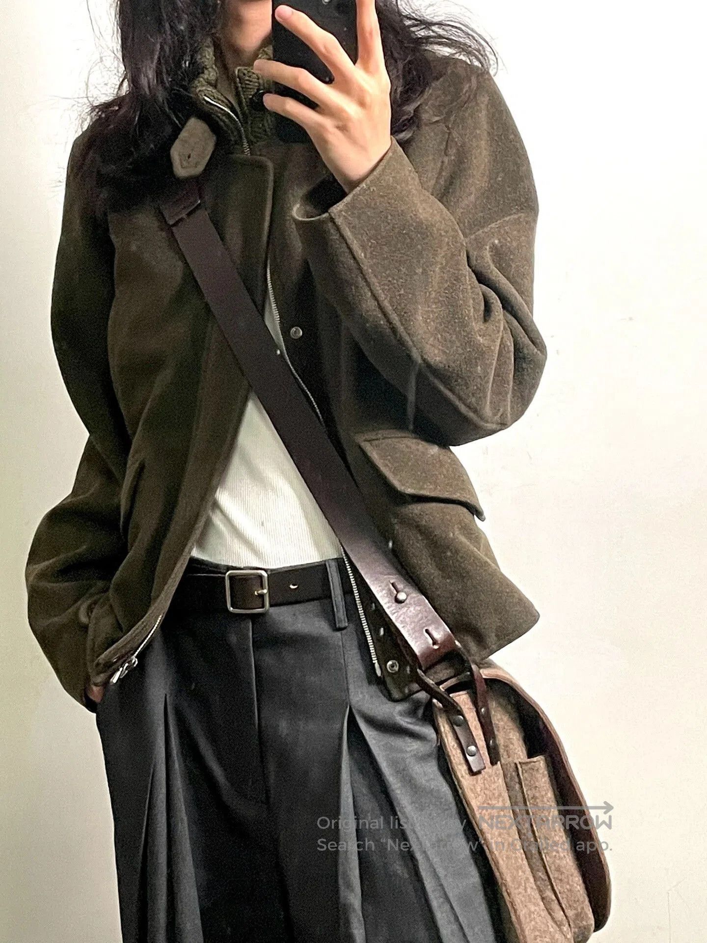 Dries Van Noten drapes van noten wool shoulder bag. Size ONE SIZE - 3 Thumbnail