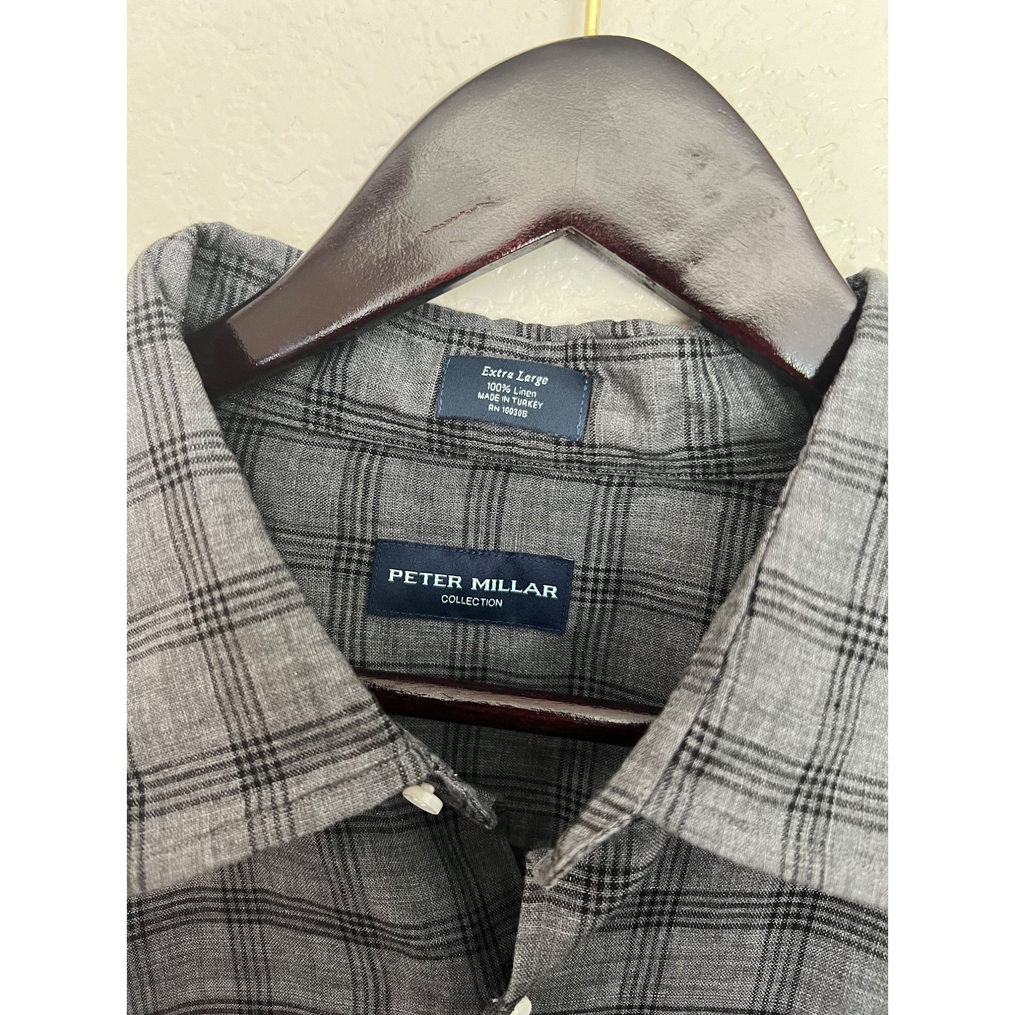 Peter Millar Peter Millar 100% Linen Long Sleeve Button Up Shirt - Size - Size US XL / EU 56 / 4 - 2 Thumbnail