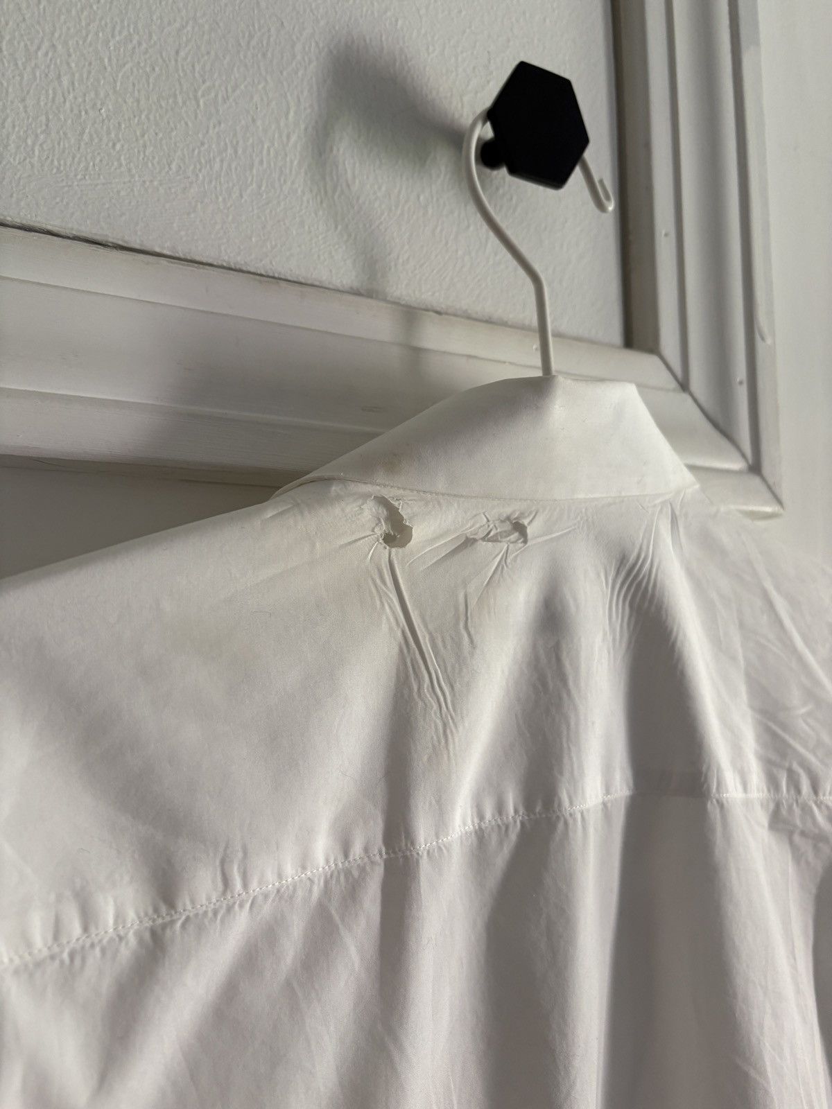 Jil Sander Jil Sander White Short Sleeve Button Up Size US L / EU 52-54 / 3 - 4 Thumbnail
