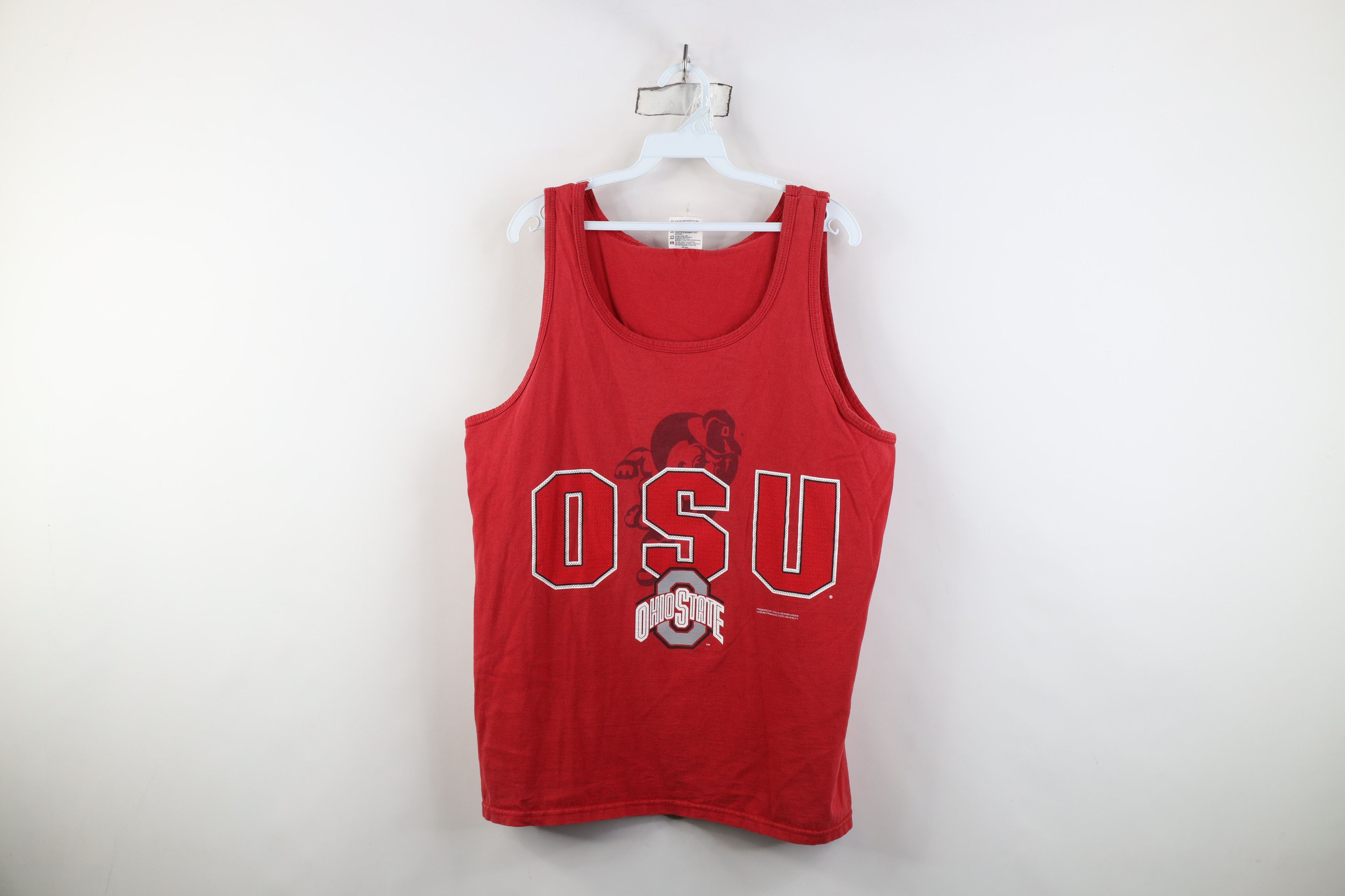 Vintage Vintage 90s Ohio State University Tank Top T-Shirt Cotton Size US L / EU 52-54 / 3 - 1 Thumbnail